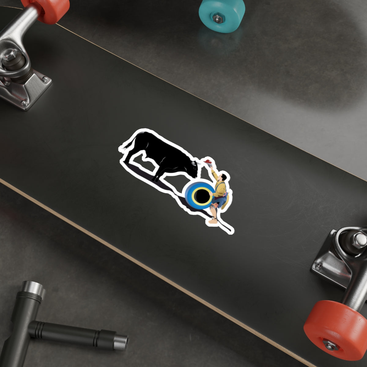 Die-cut stickers - Clown and Bull