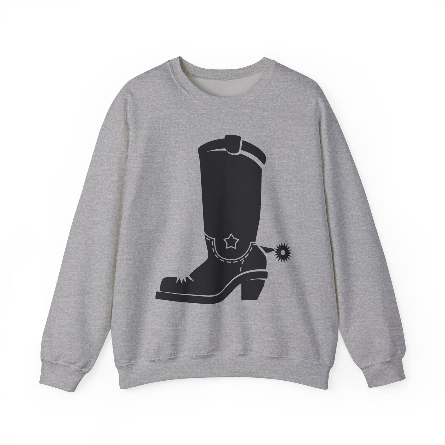 Crewneck Sweatshirt - Western Boot with Spur X 300