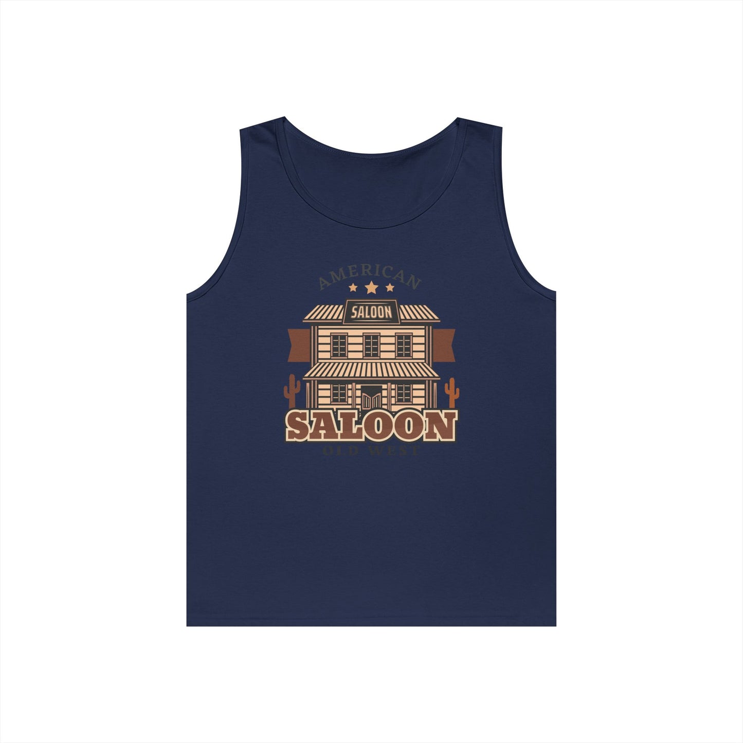 Unisex Heavy Cotton Tank Top - American Cowboy - Saloon - Wild West