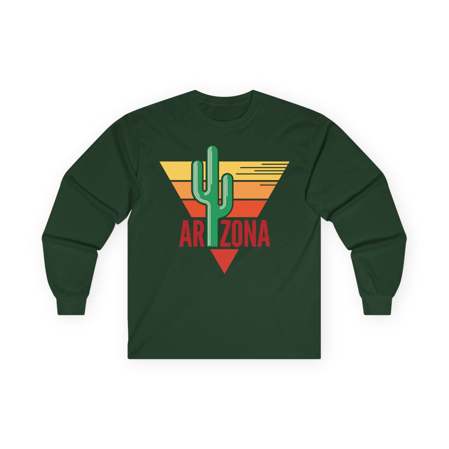 Unisex Ultra Cotton Long Sleeve Tee - Arizona - Red