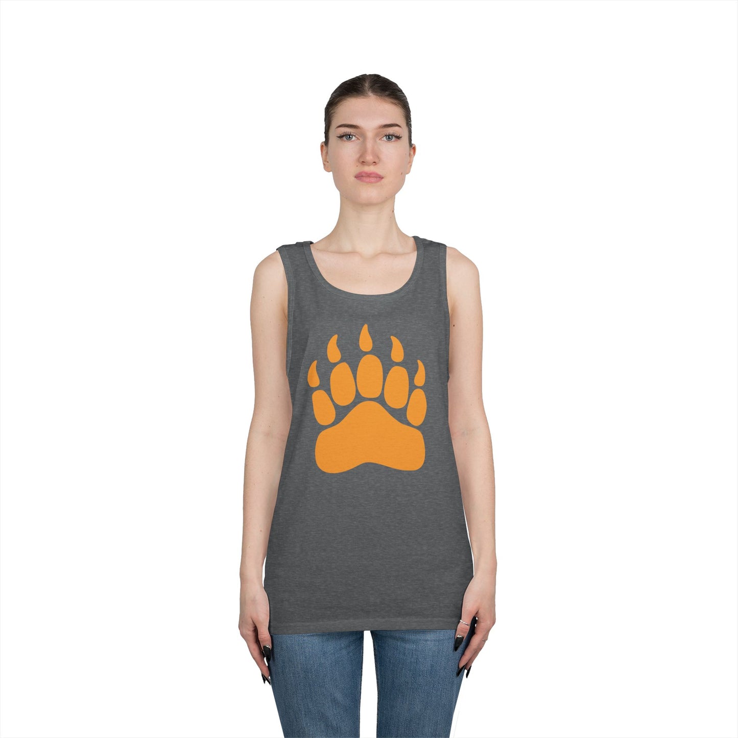 Unisex Heavy Cotton Tank Top - Bear Paw