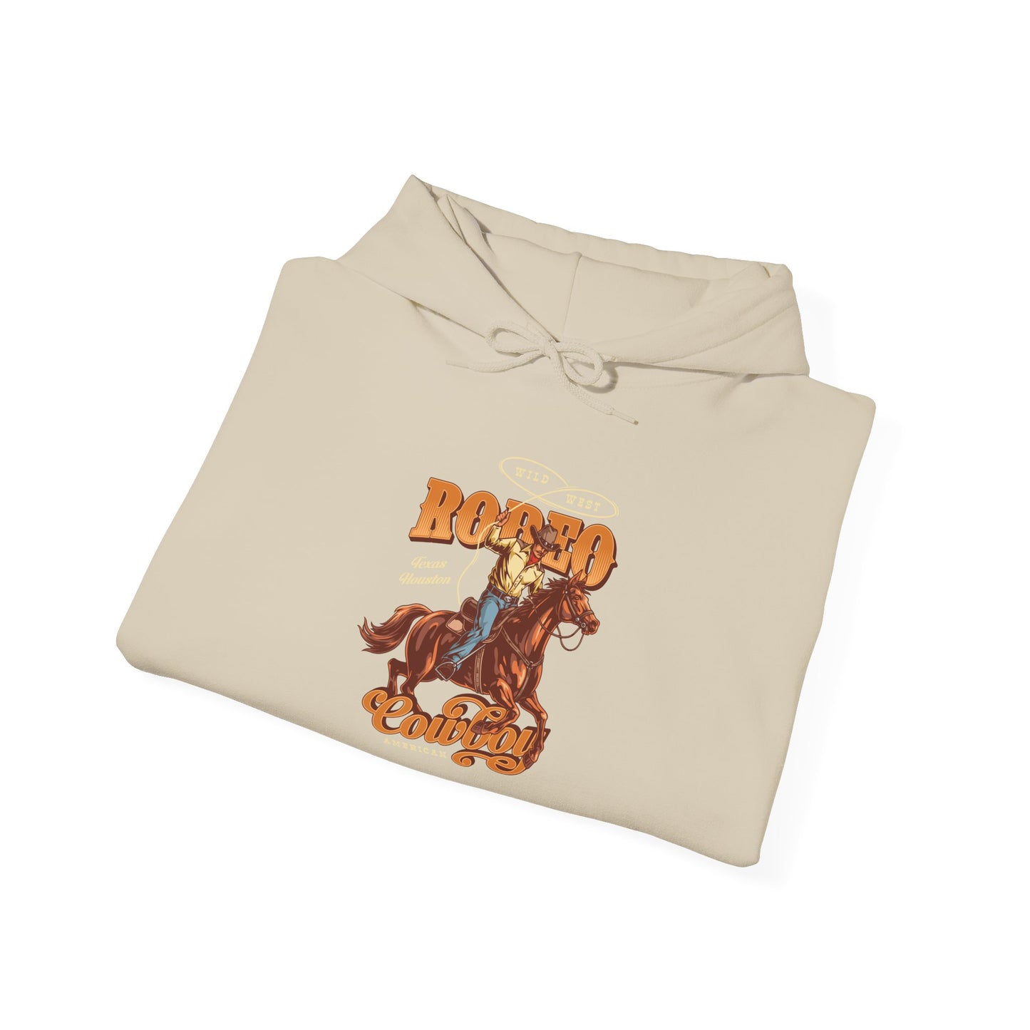Unisex Hoodie - Wild West - Houston, Texas - American Rodeo Cowboy