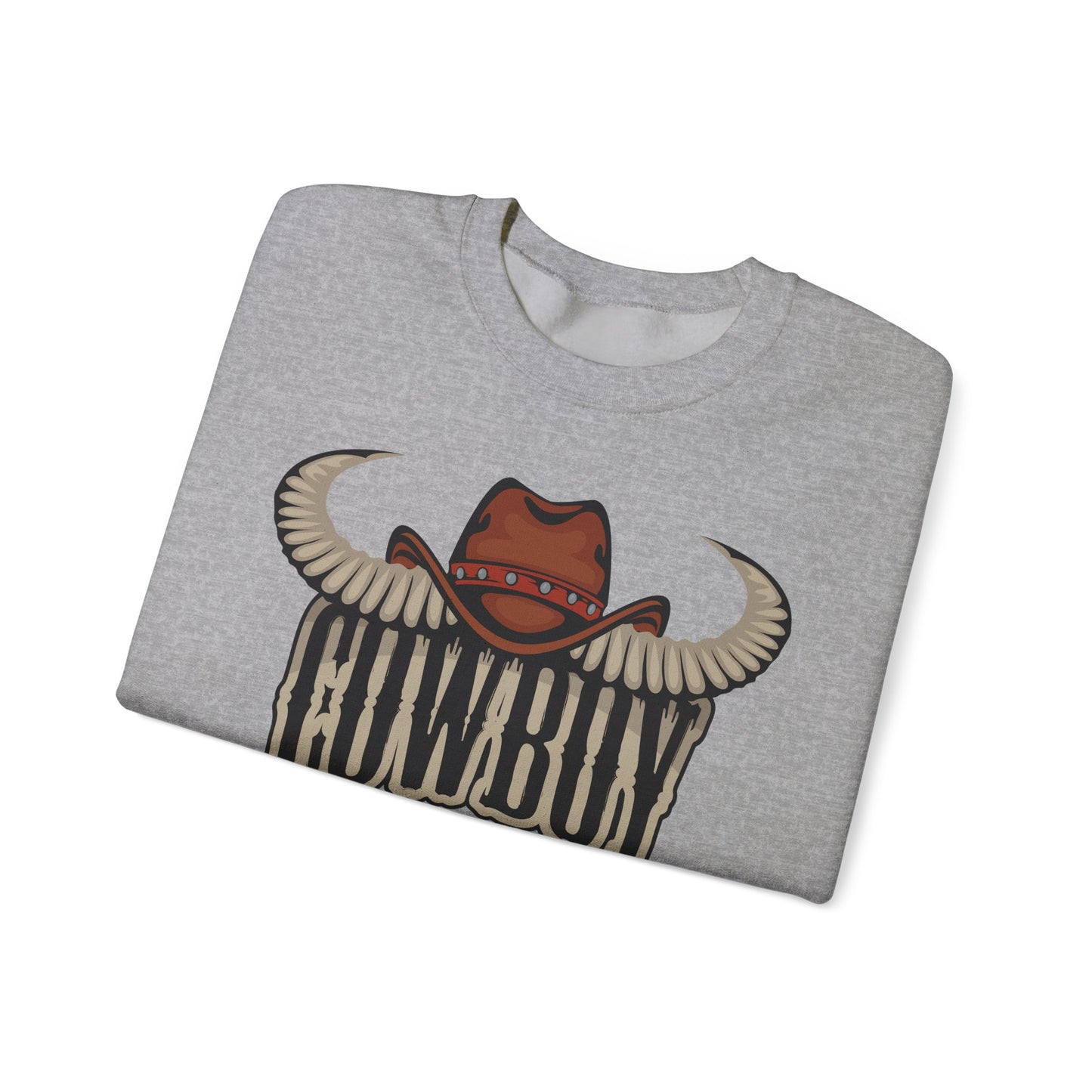 Crewneck Sweatshirt - Cowboy Rodeo - Horn