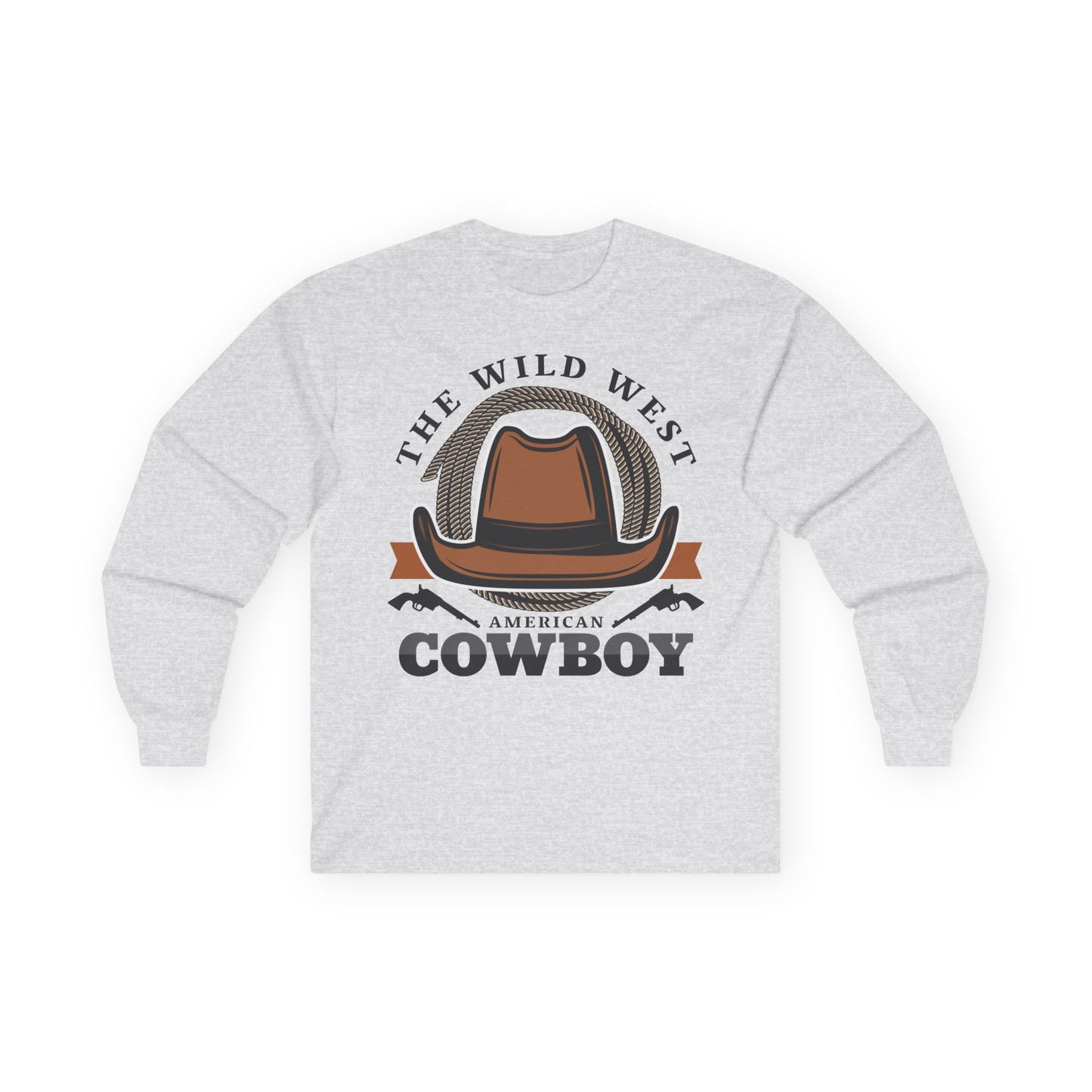 Unisex Ultra Cotton Long Sleeve Tee - The Wild West - American Cowboy