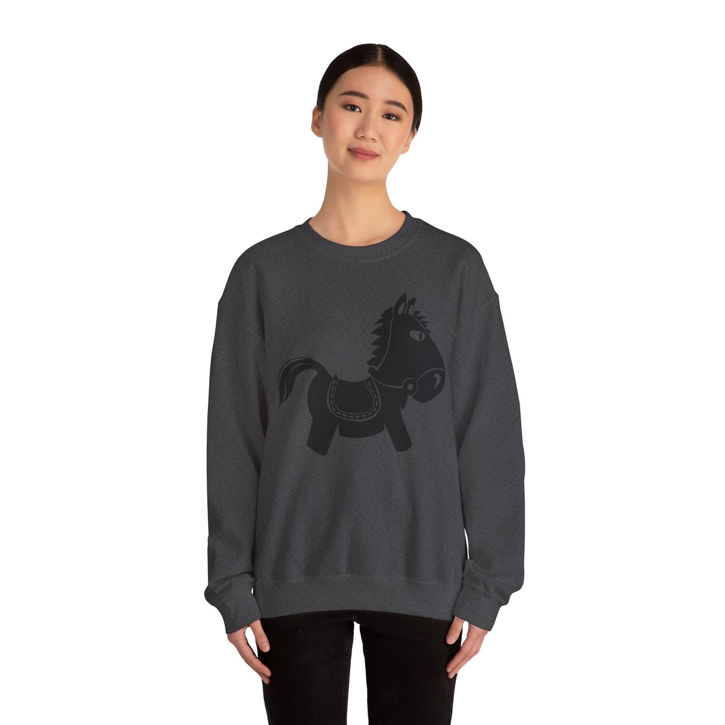Crewneck Sweatshirt - Kids Rocking Horse X 300