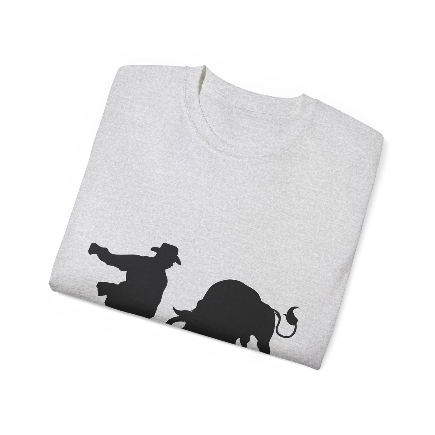 Unisex Ultra Cotton Tee - Clown and Bull - Silhouette