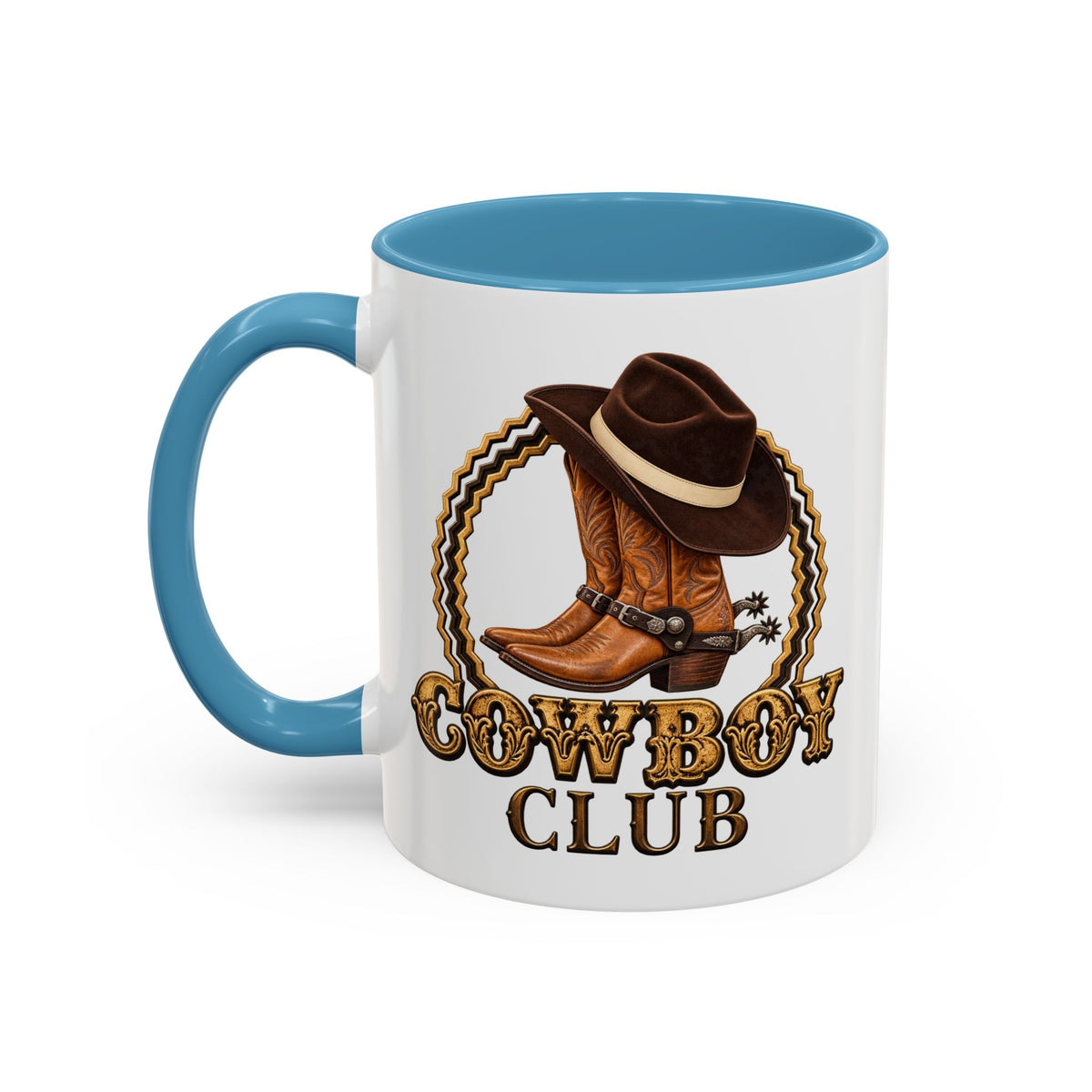 Accent Coffee Mug (11, 15oz) - Cowboys - Cowboy Club - Color - 3D Transparent