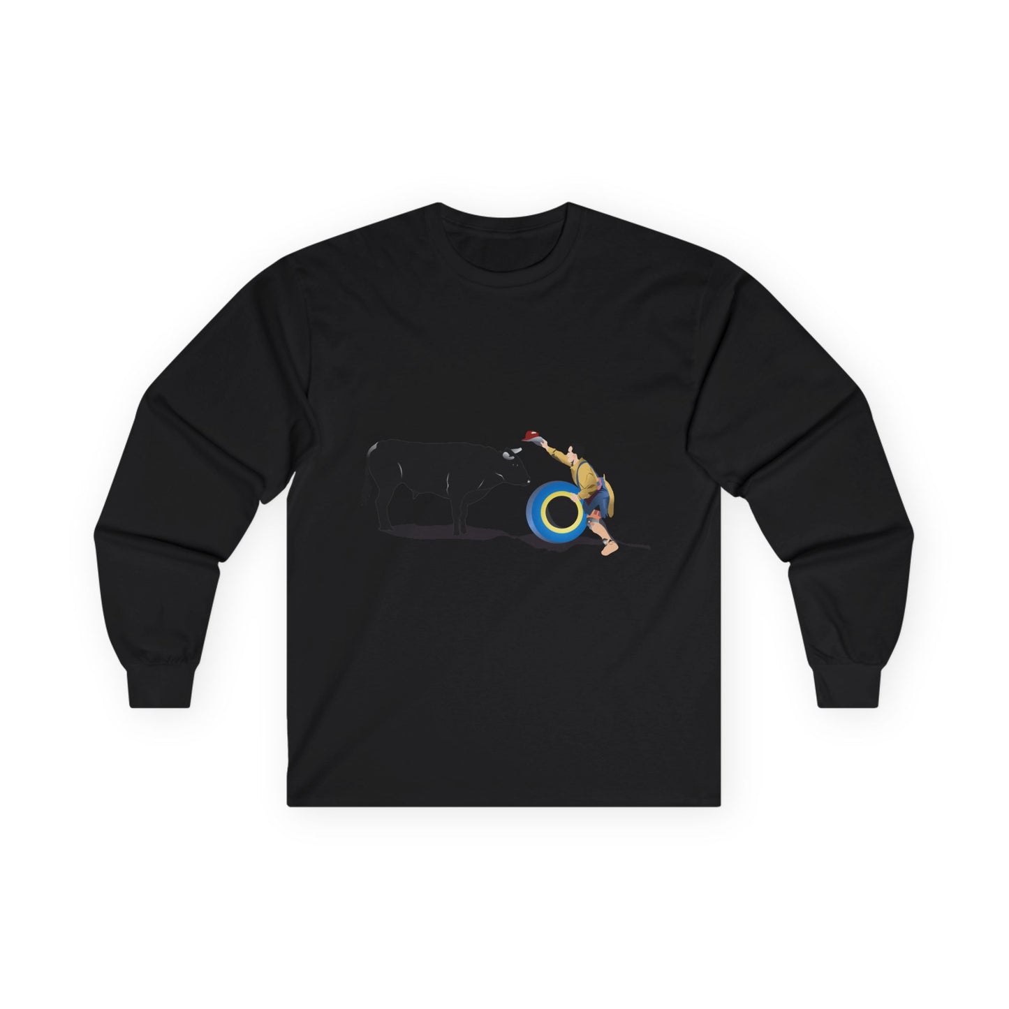 Unisex Ultra Cotton Long Sleeve Tee - Clown and Bull