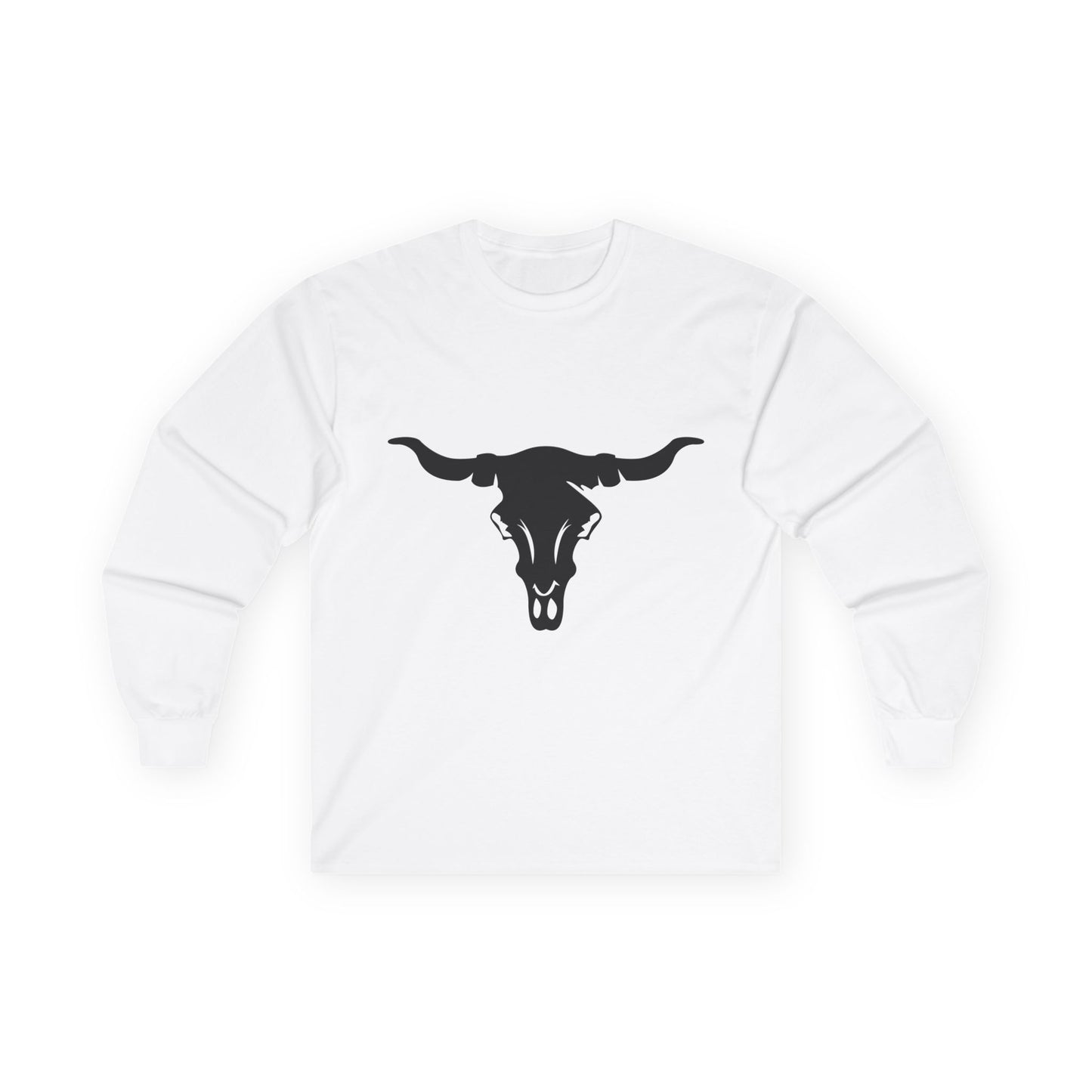 Unisex Ultra Cotton Long Sleeve Tee - Cattle Skull X 300