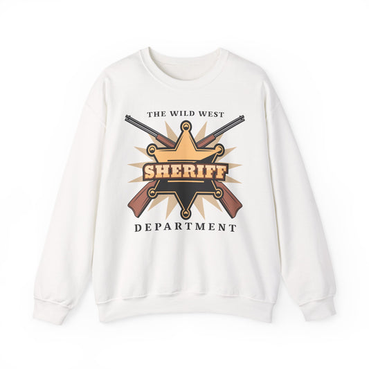 Crewneck Sweatshirt - Western Cowboy - The Wild West - Sheriff Department