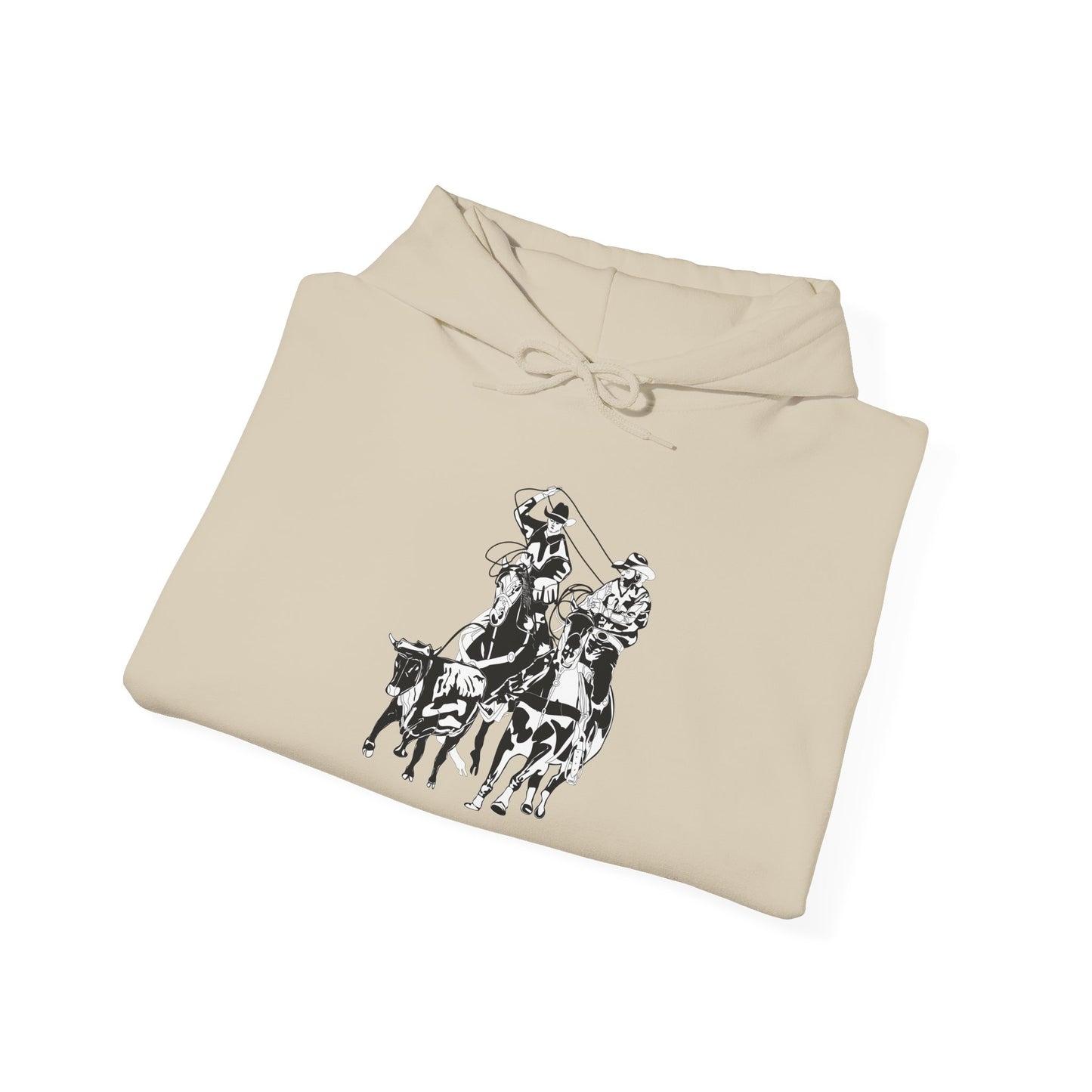 Unisex Hoodie - California Rodeo - Salinas Team Roping - BW