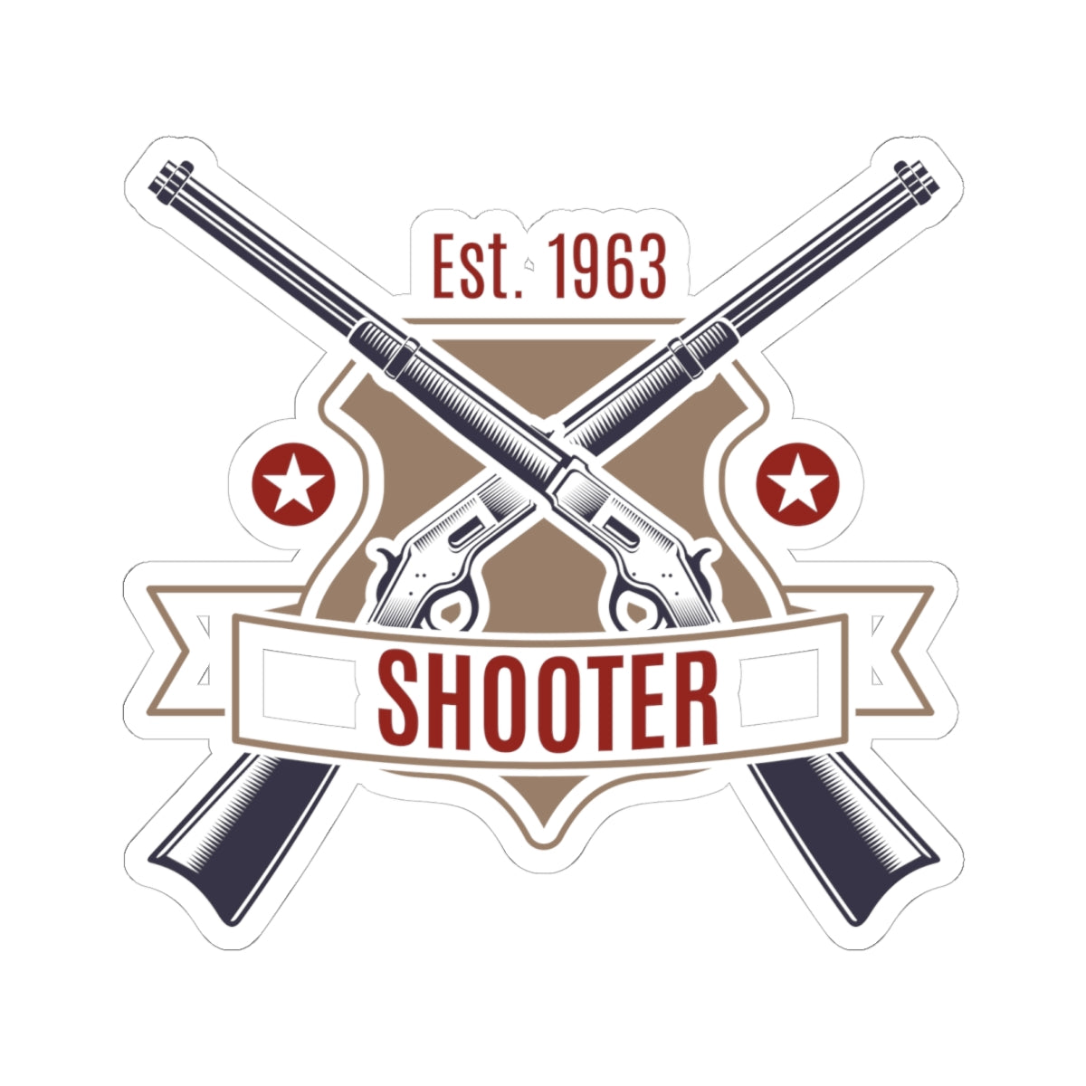 Kiss-Cut Stickers - Shooter - Revolver