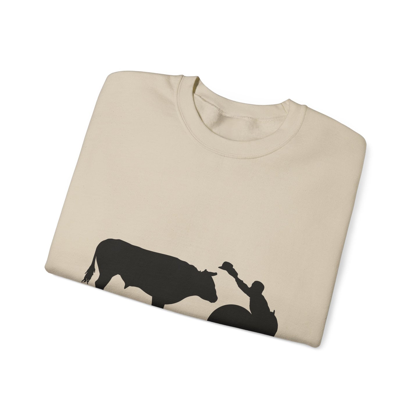 Crewneck Sweatshirt - Clown and Bull - Silhouette - V2
