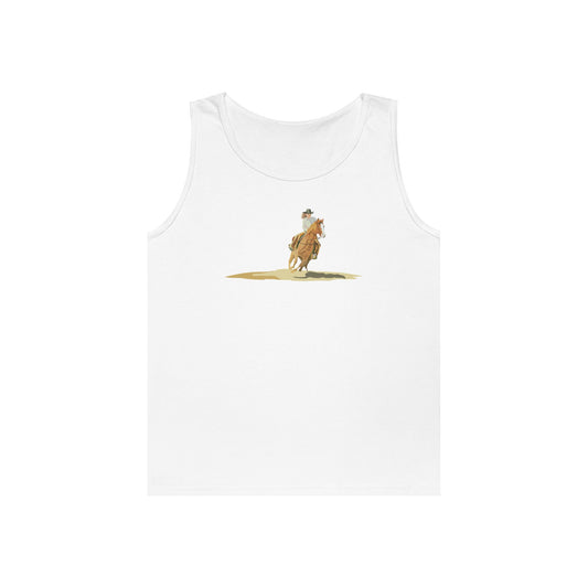 Unisex Heavy Cotton Tank Top - Rodeo - Cow Girl