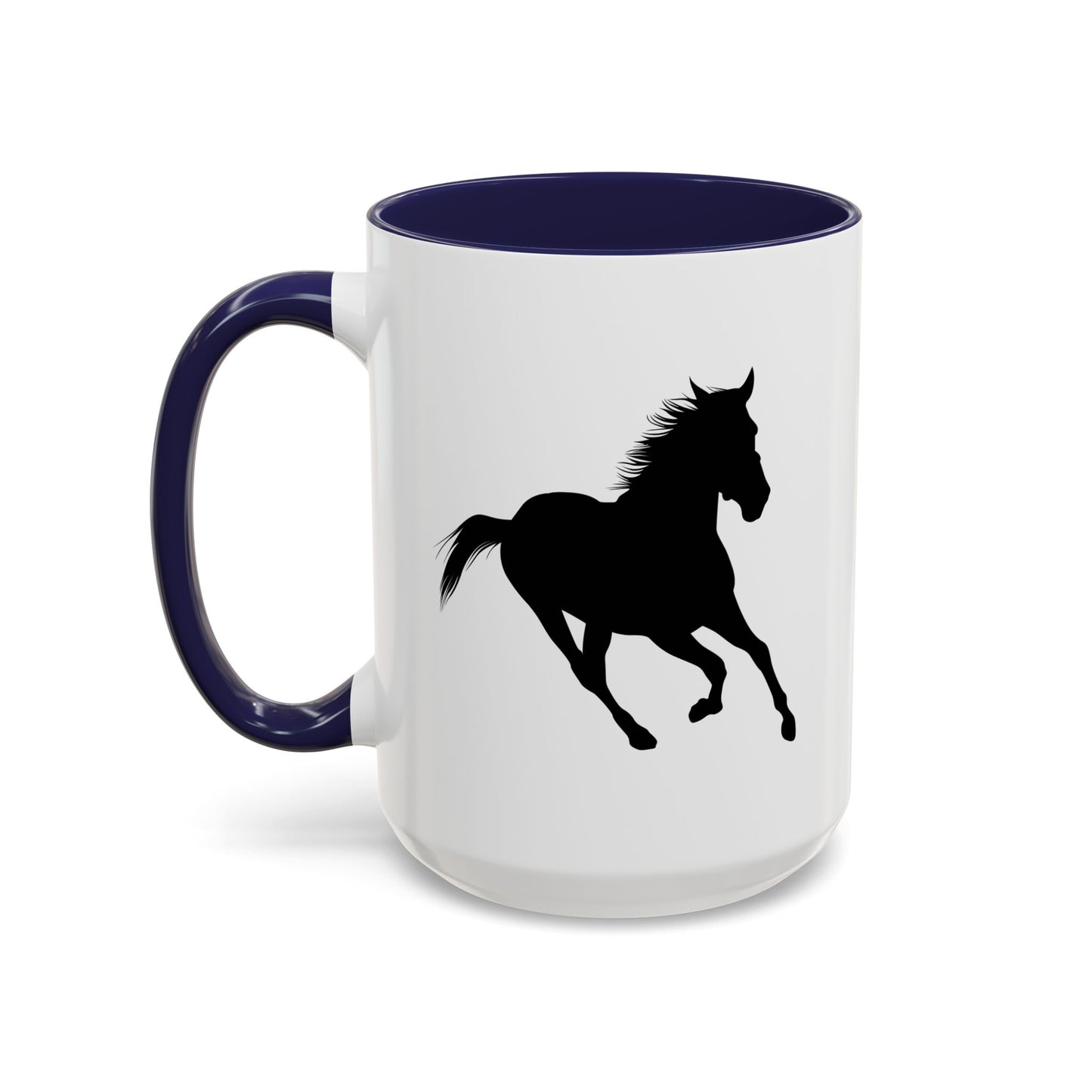Accent Coffee Mug (11, 15oz) - Wild Horse - Running Leaning Left X 300