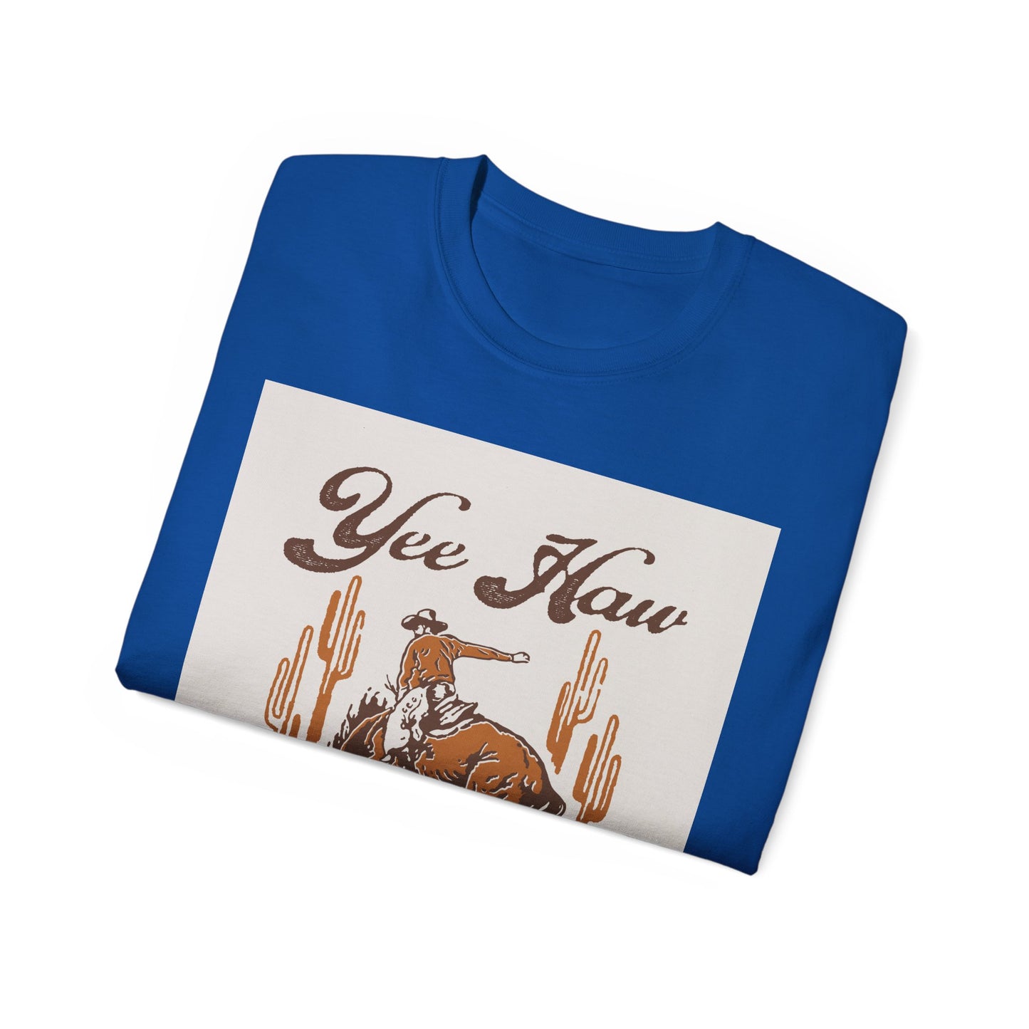 Unisex Ultra Cotton Tee - Wild West Cowboy - Yee Haw