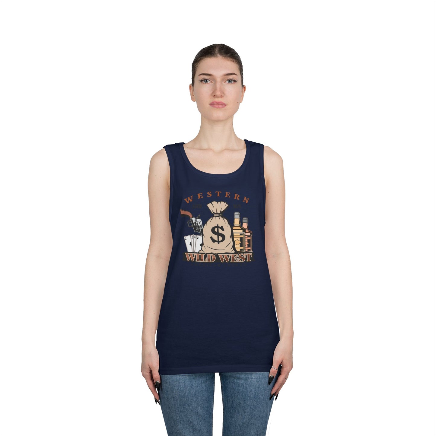 Unisex Heavy Cotton Tank Top - Western - Wild West - American Legend