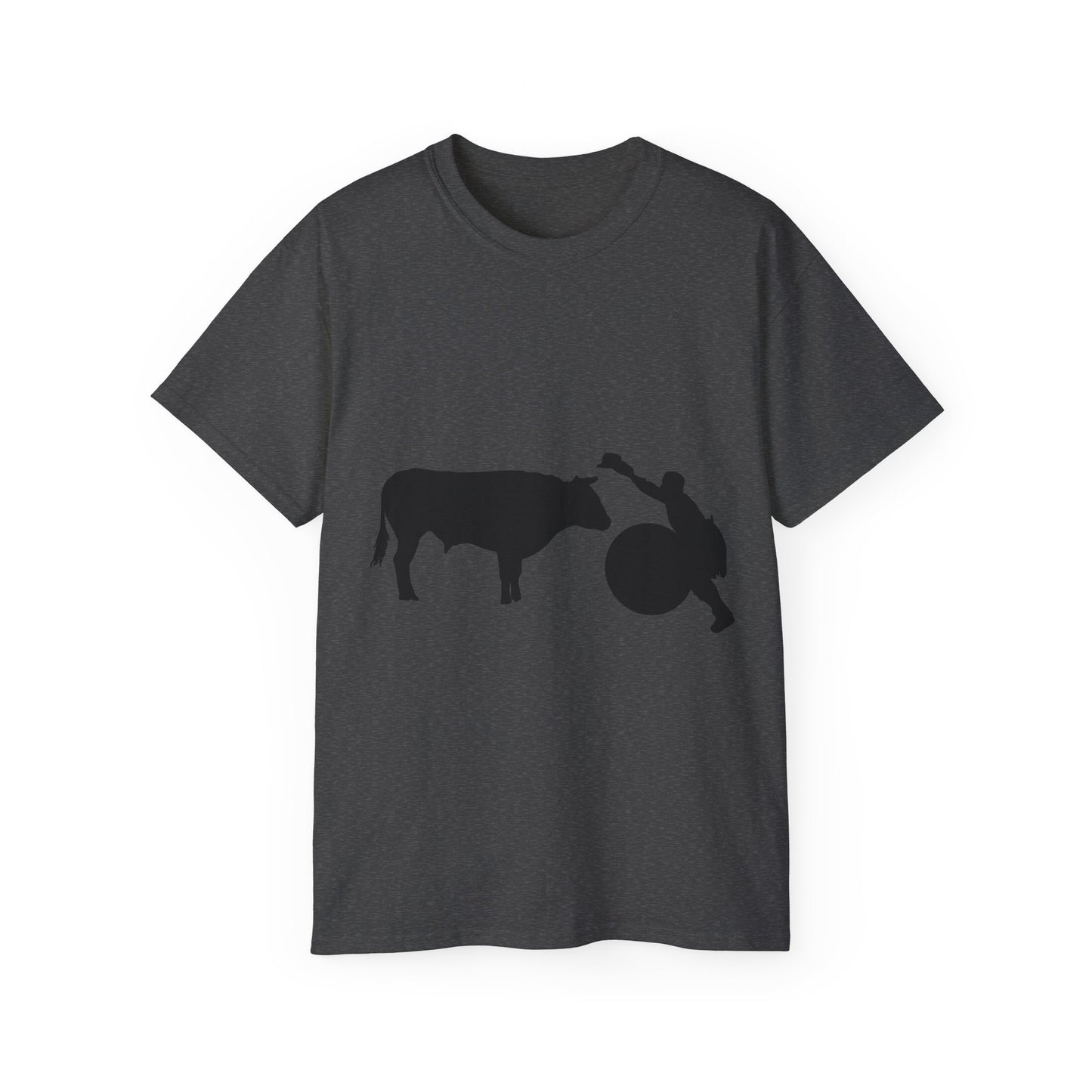 Unisex Ultra Cotton Tee - Clown and Bull - Silhouette - V2
