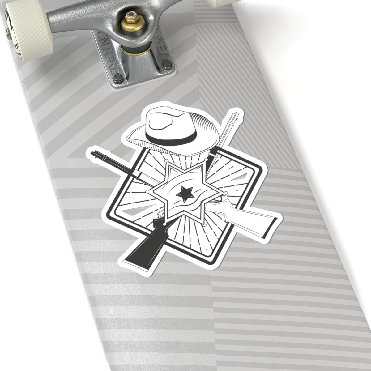 Kiss-Cut Stickers - Vintage Cowboy w Rifles and Hat