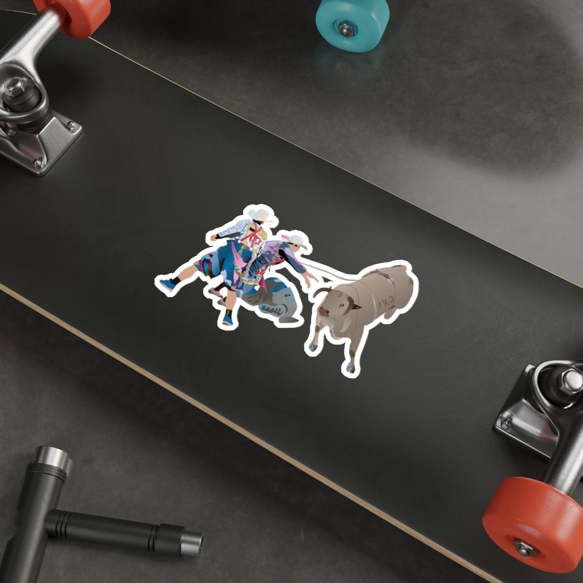 Die-cut stickers - Clowns and Bull