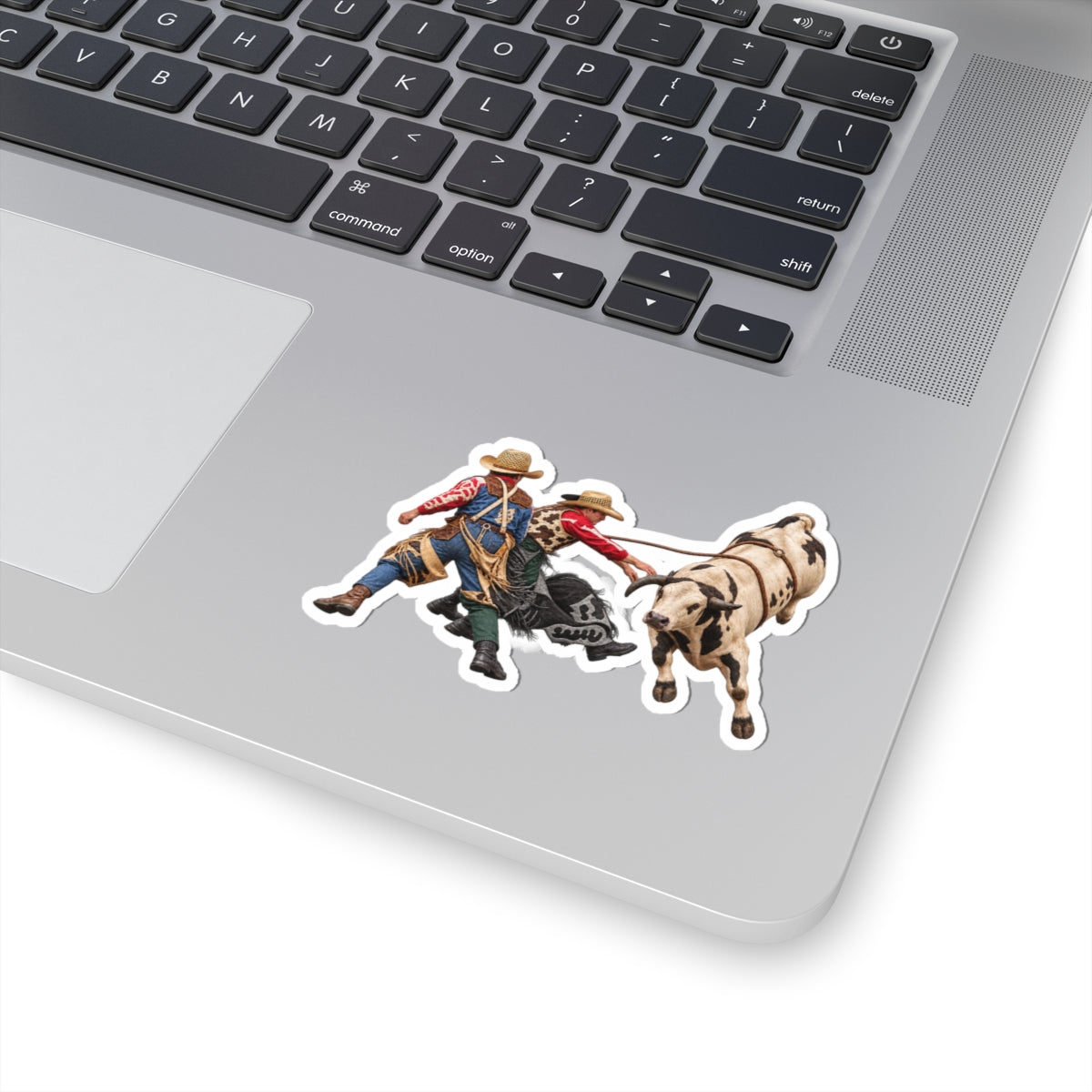 Kiss-Cut Stickers - Cowboys - Clowns and Bull - without Text - 3D Transparent