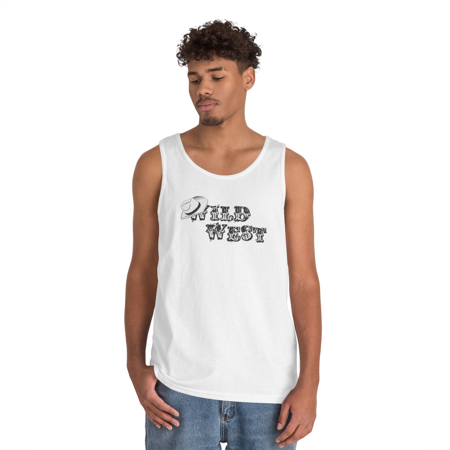 Unisex Heavy Cotton Tank Top - Wild West Hat