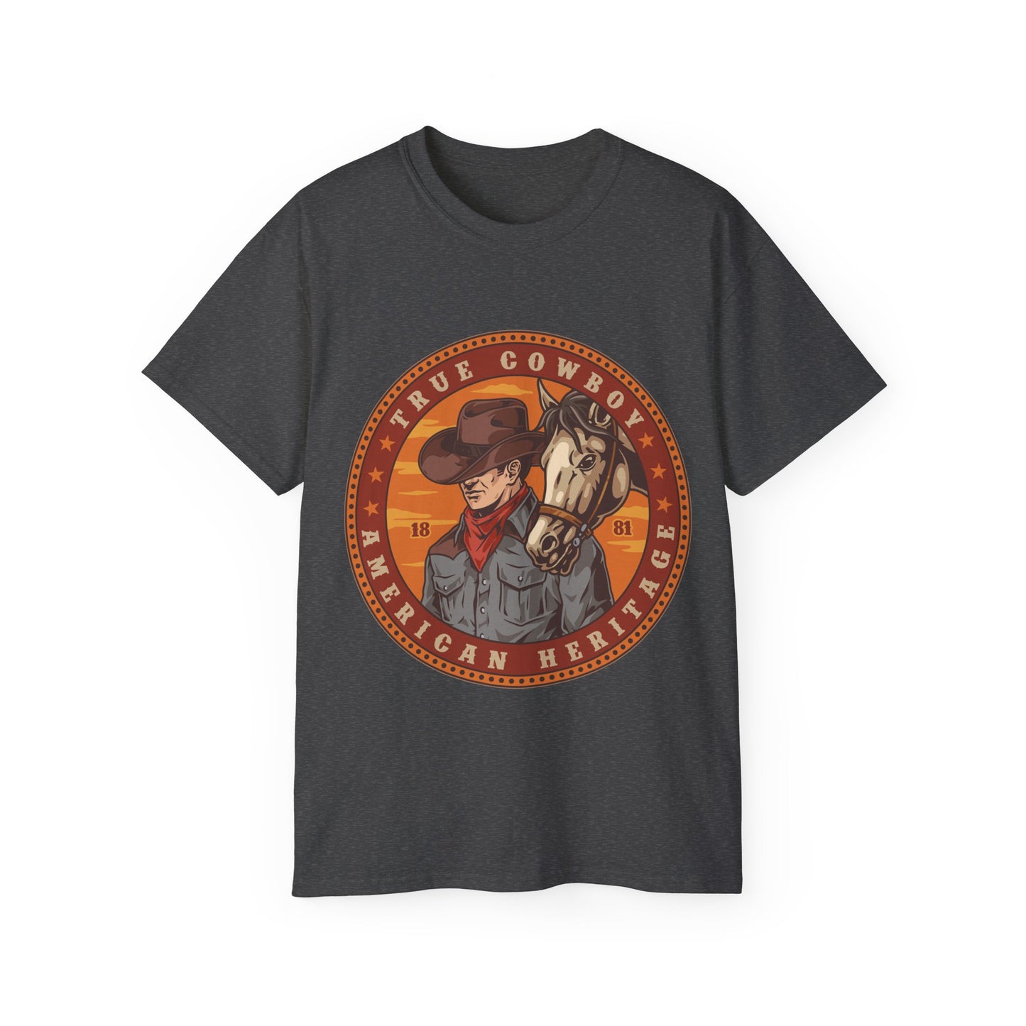 Unisex Ultra Cotton Tee - True Cowboy - American Heritage