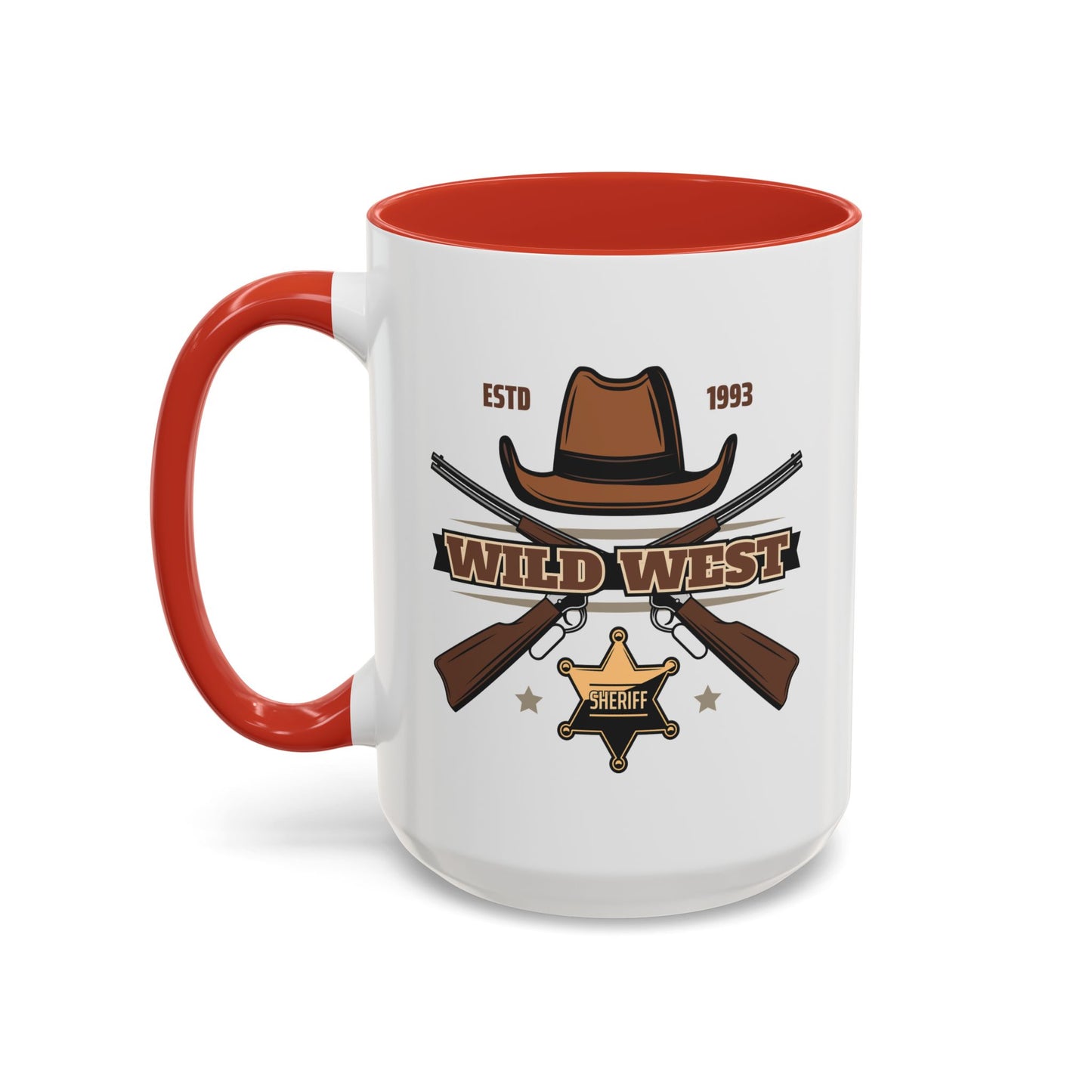 Accent Coffee Mug (11, 15oz) - Wild West - Sheriff