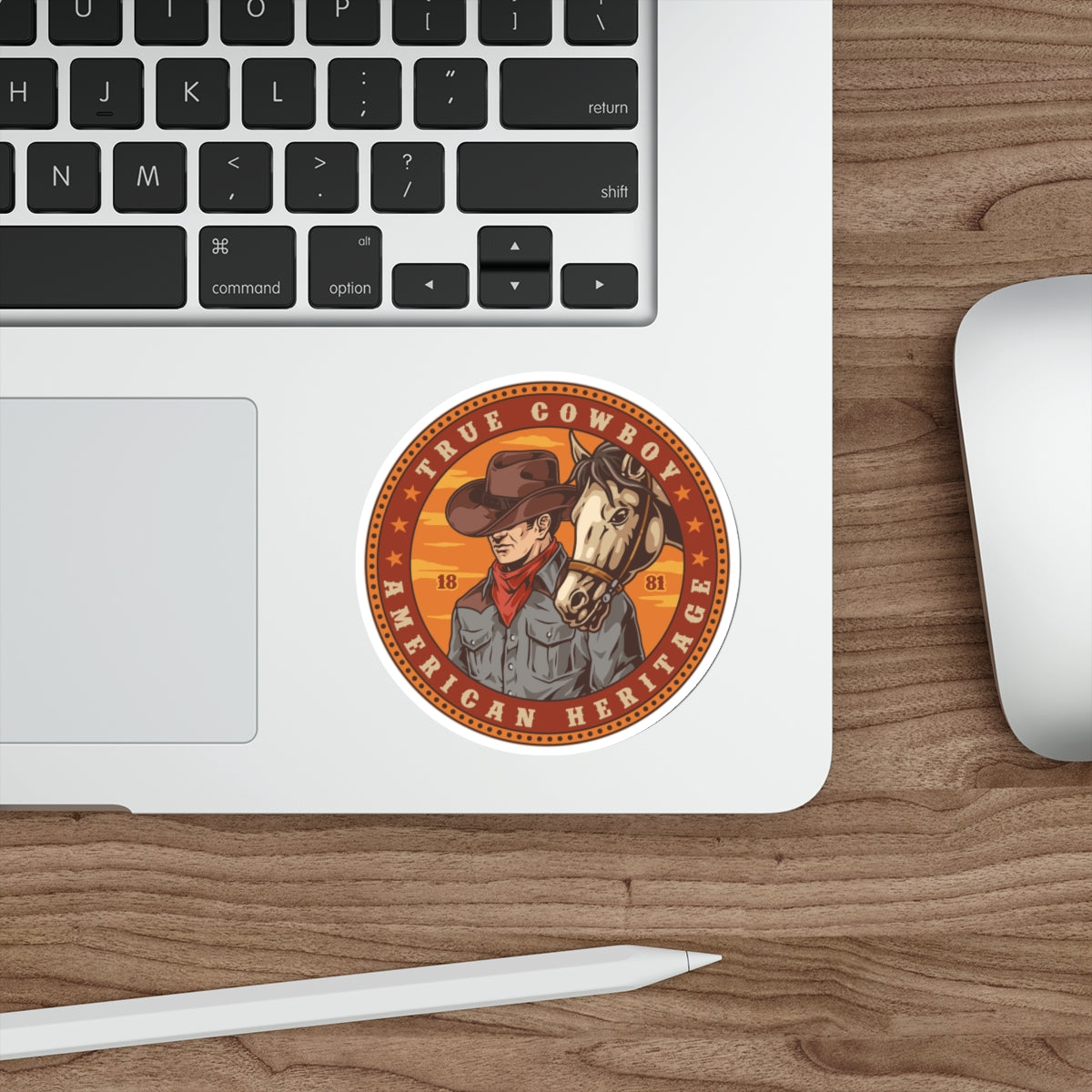 Die-cut stickers - True Cowboy - American Heritage
