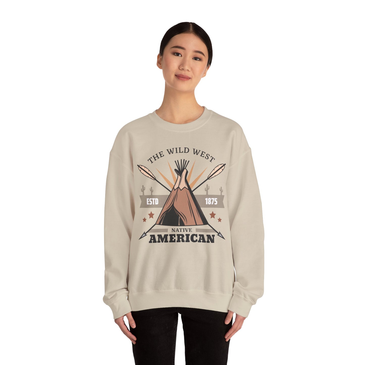 Crewneck Sweatshirt - The Wild West - Native American