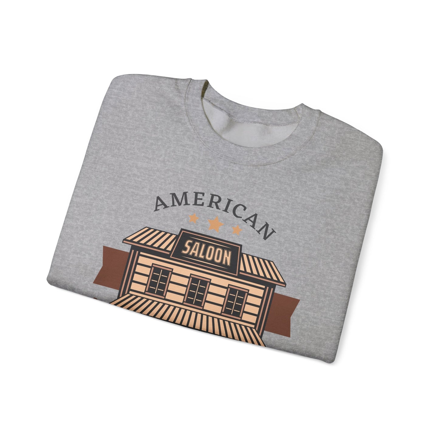 Crewneck Sweatshirt - American Cowboy - Saloon - Wild West