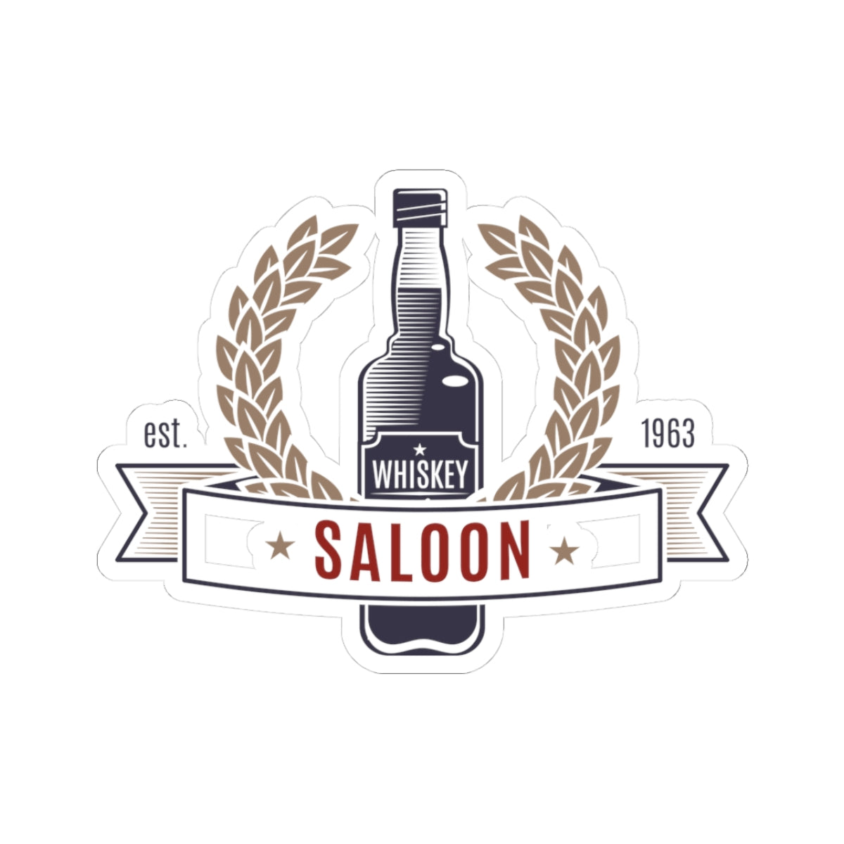 Kiss-Cut Stickers - Saloon - Whiskey