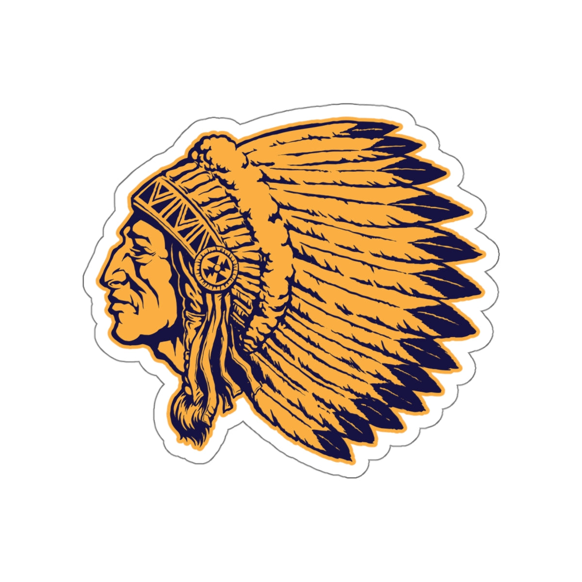 Die-cut stickers - Indian Chief
