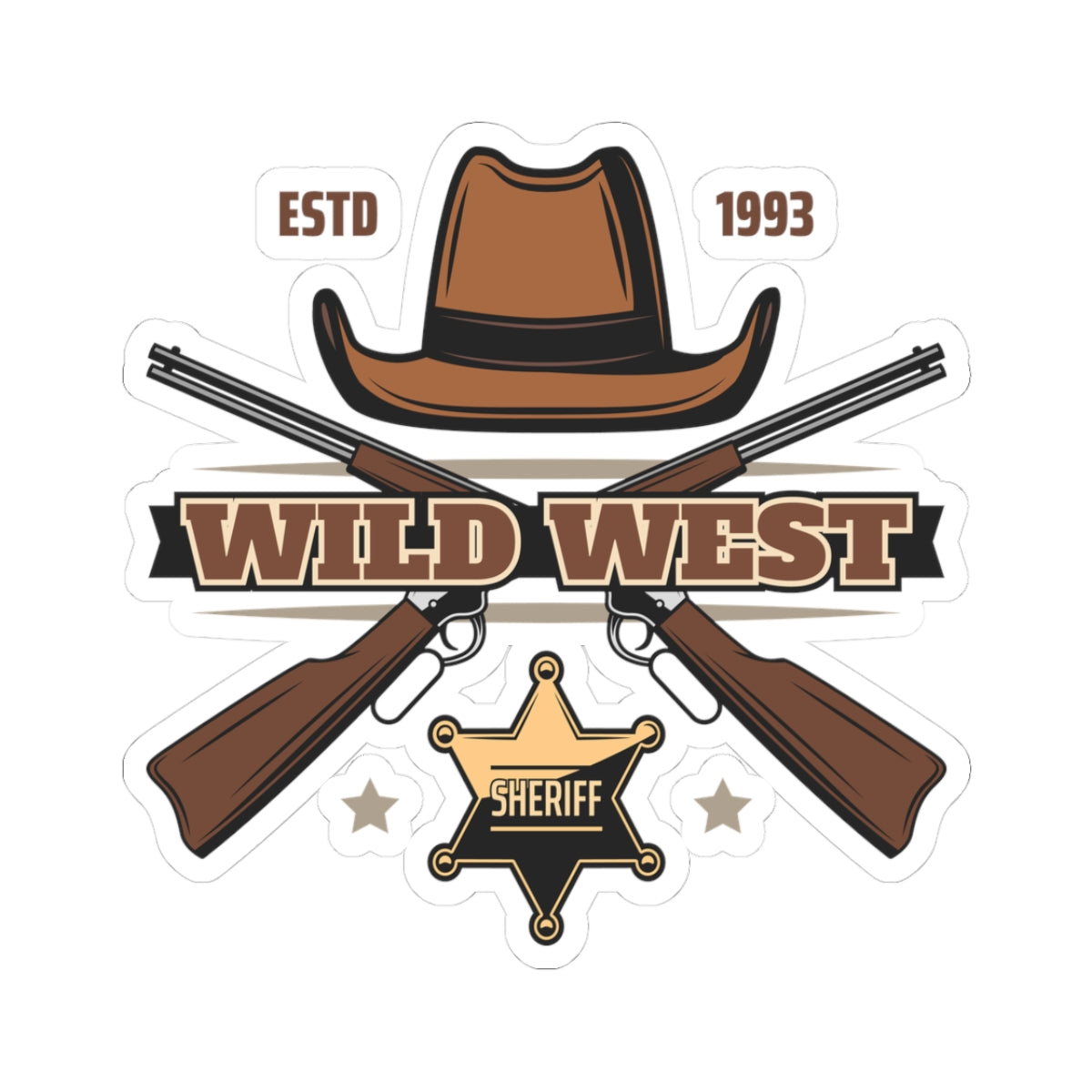 Kiss-Cut Stickers - Wild West - Sheriff