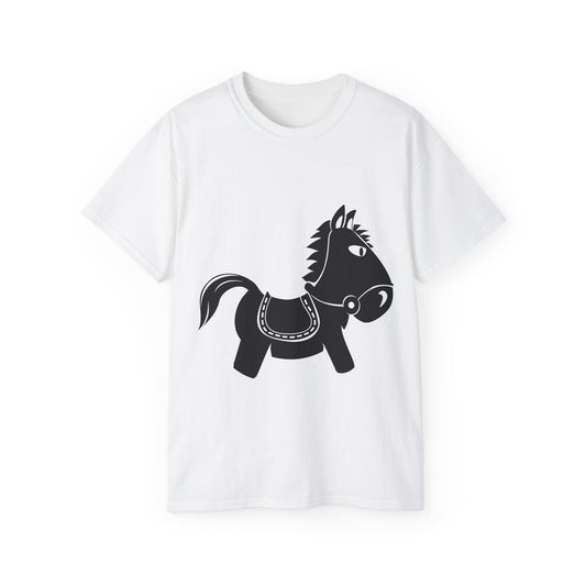 Unisex Ultra Cotton Tee - Kids Rocking Horse X 300