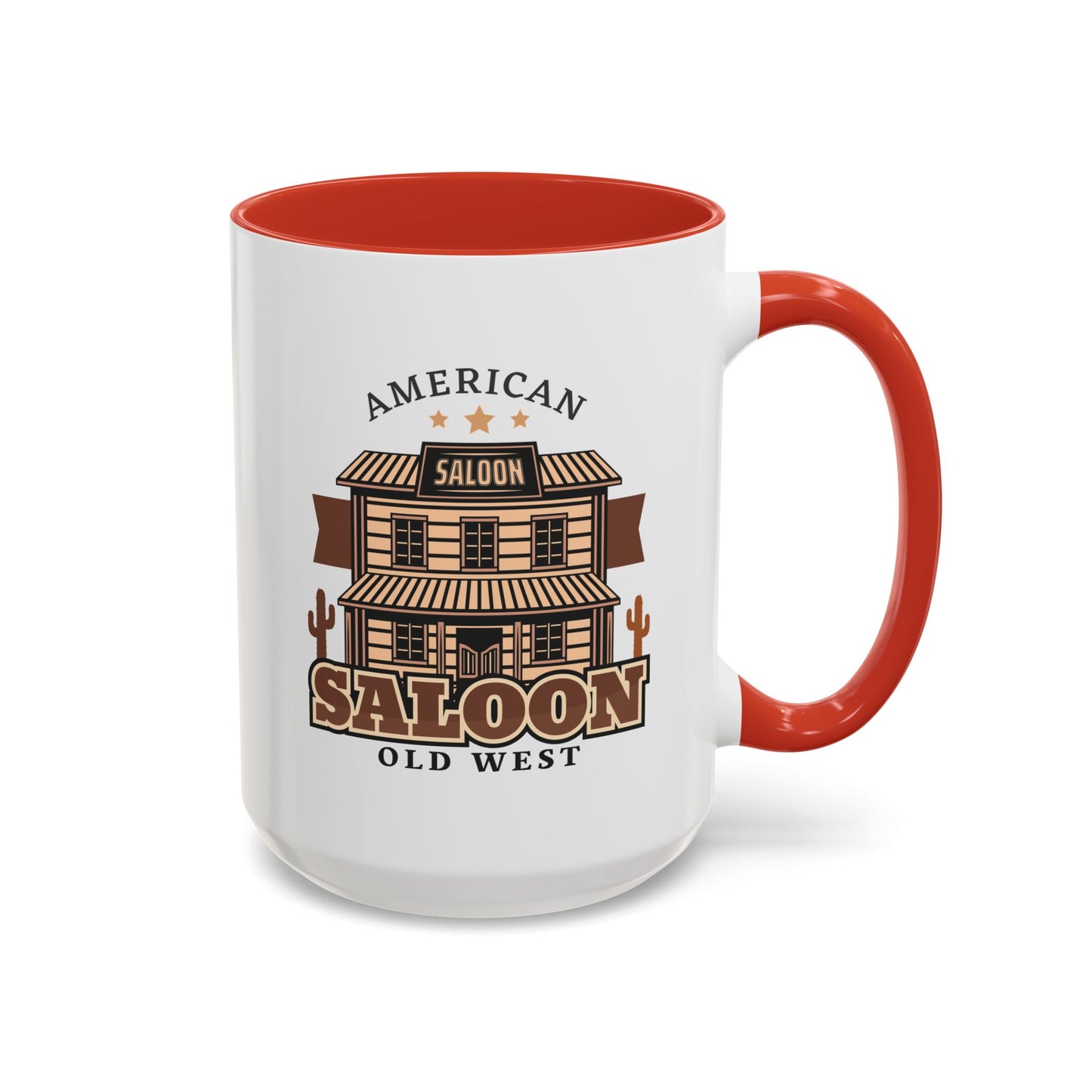 Accent Coffee Mug (11, 15oz) - American Cowboy - Saloon - Wild West