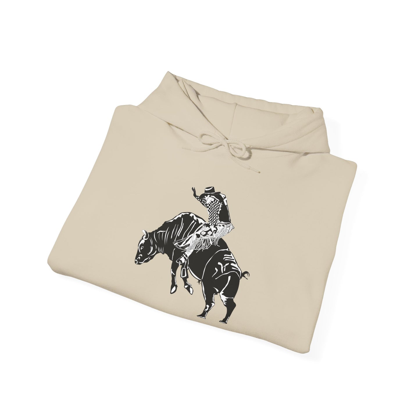 Unisex Hoodie - Cowboy - Bull Rider - BW