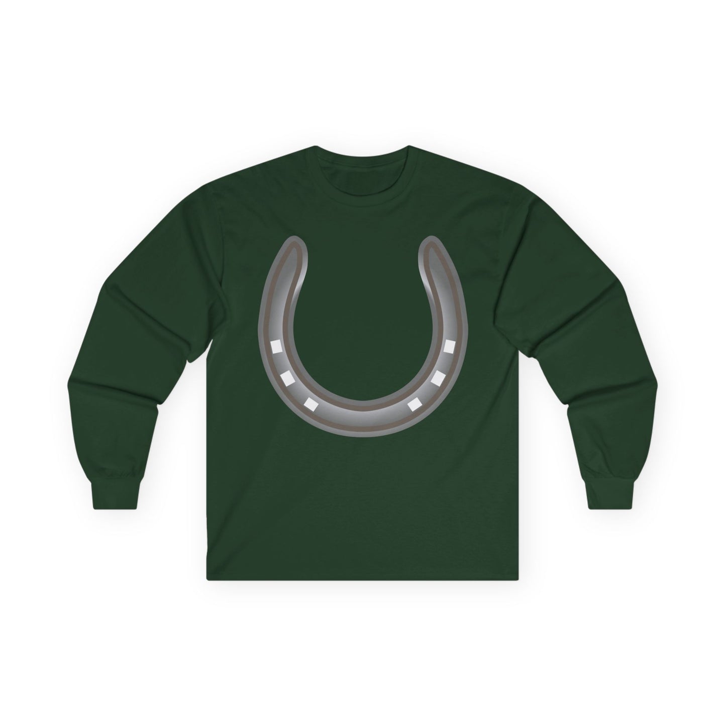Unisex Ultra Cotton Long Sleeve Tee - Rodeo - Horseshoe