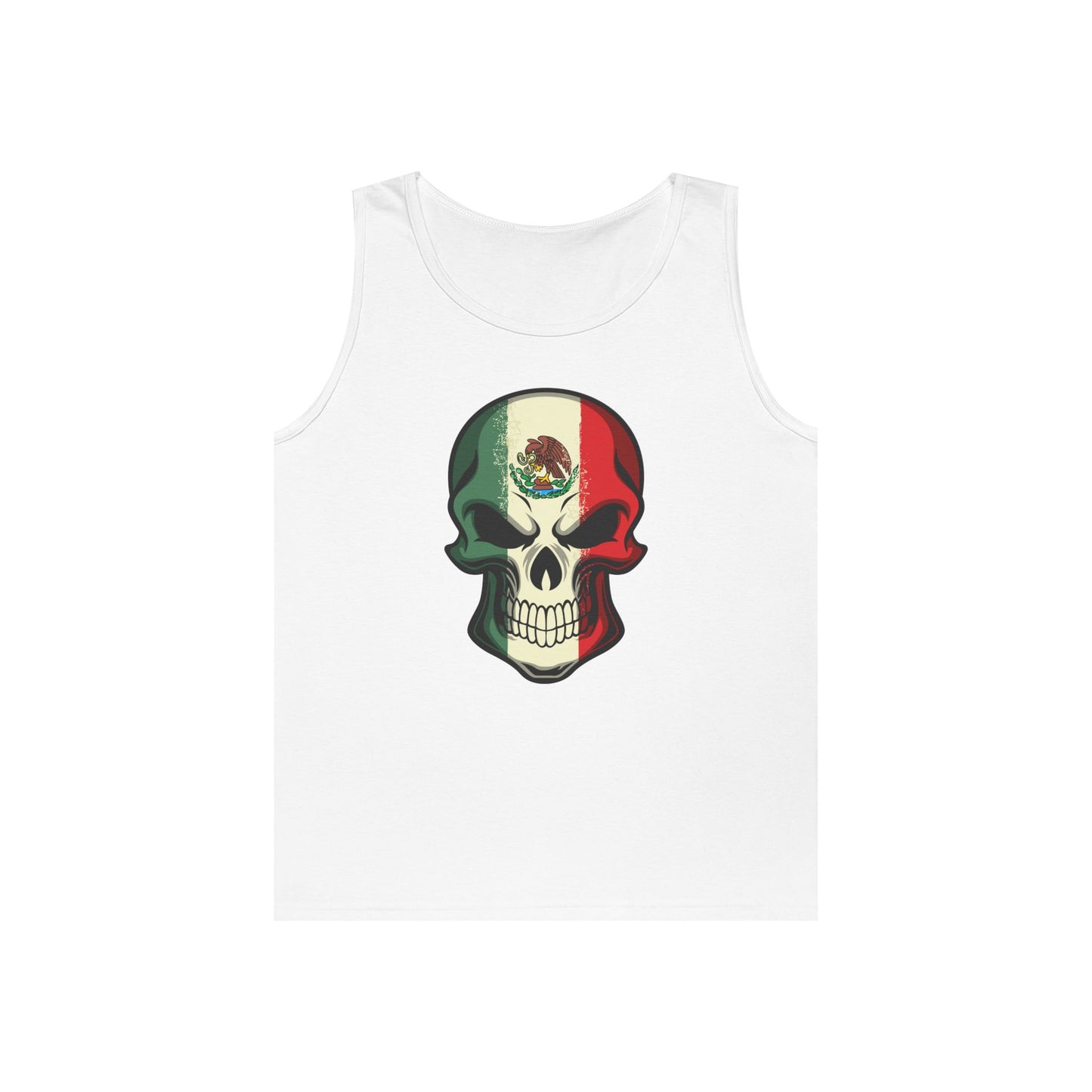 Unisex Heavy Cotton Tank Top - Mexican Skull