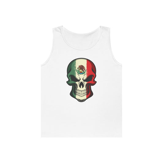 Unisex Heavy Cotton Tank Top - Mexican Skull