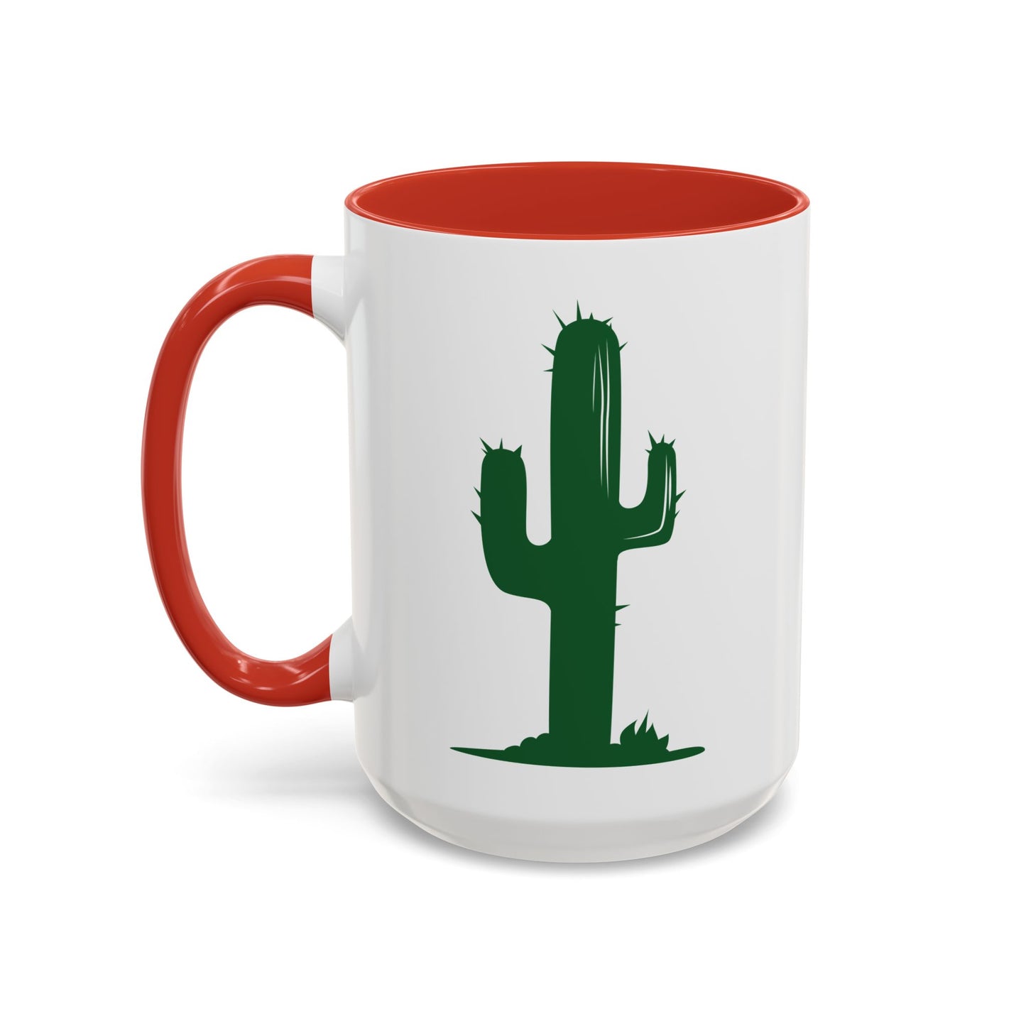 Accent Coffee Mug (11, 15oz) - Green Western Cactus X 300