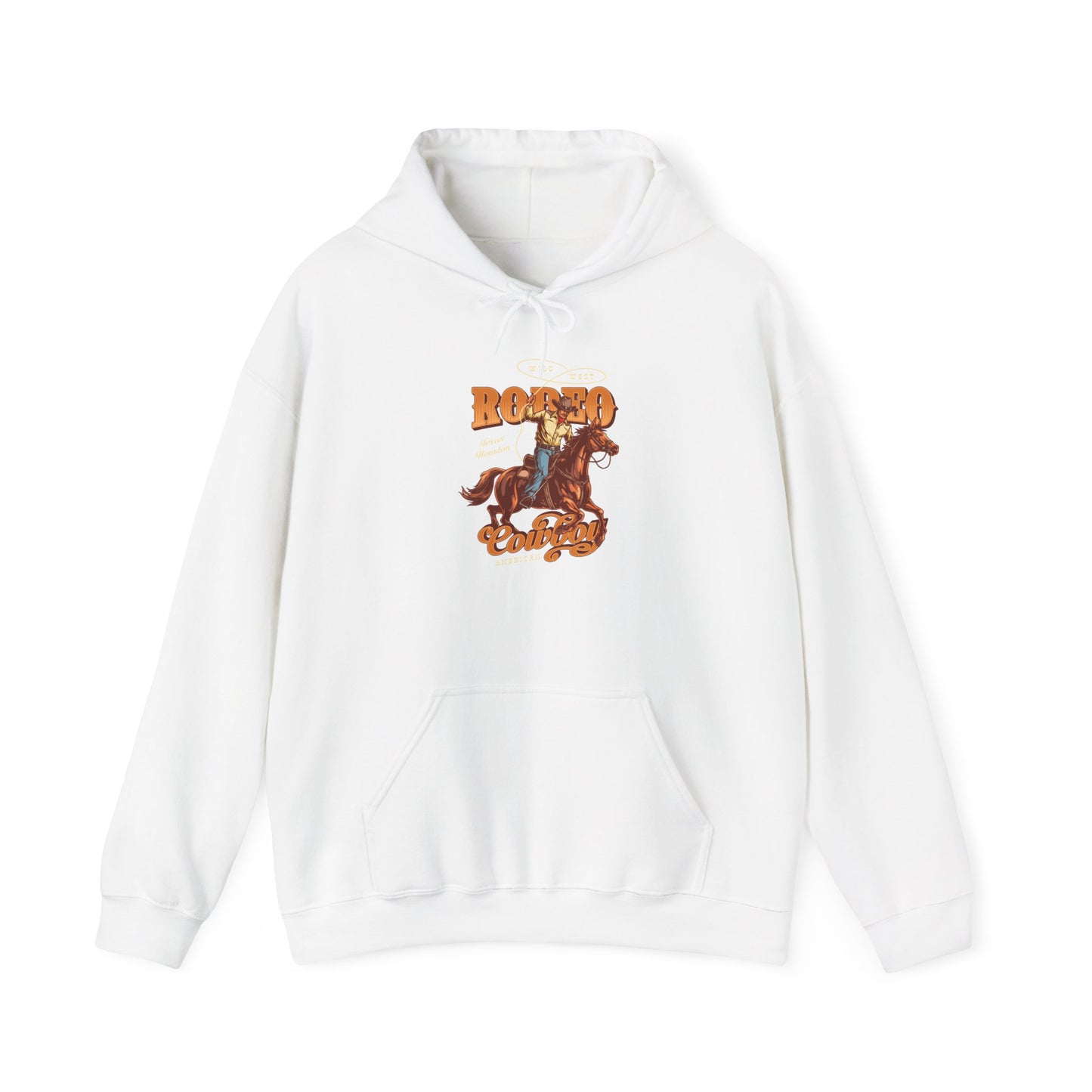 Unisex Hoodie - Wild West - Houston, Texas - American Rodeo Cowboy