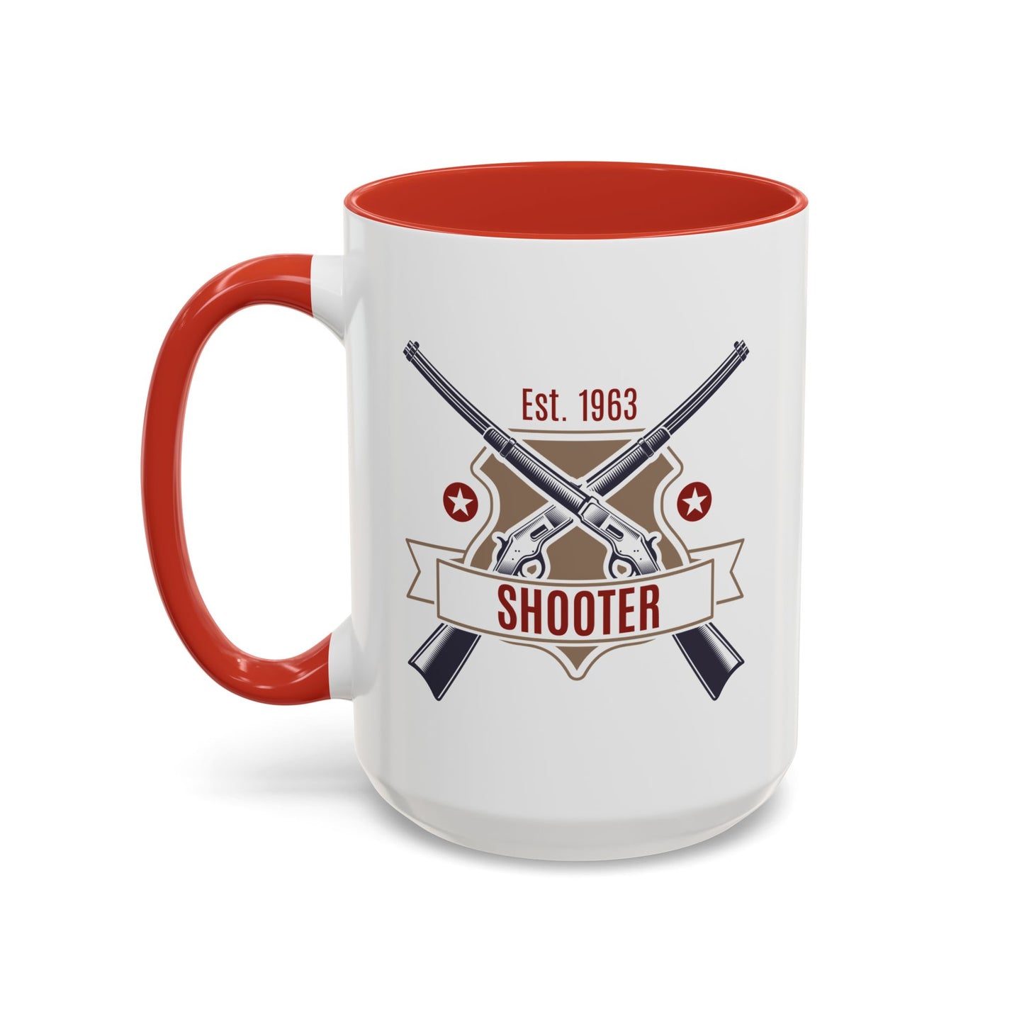 Accent Coffee Mug (11, 15oz) - Shooter - Revolver