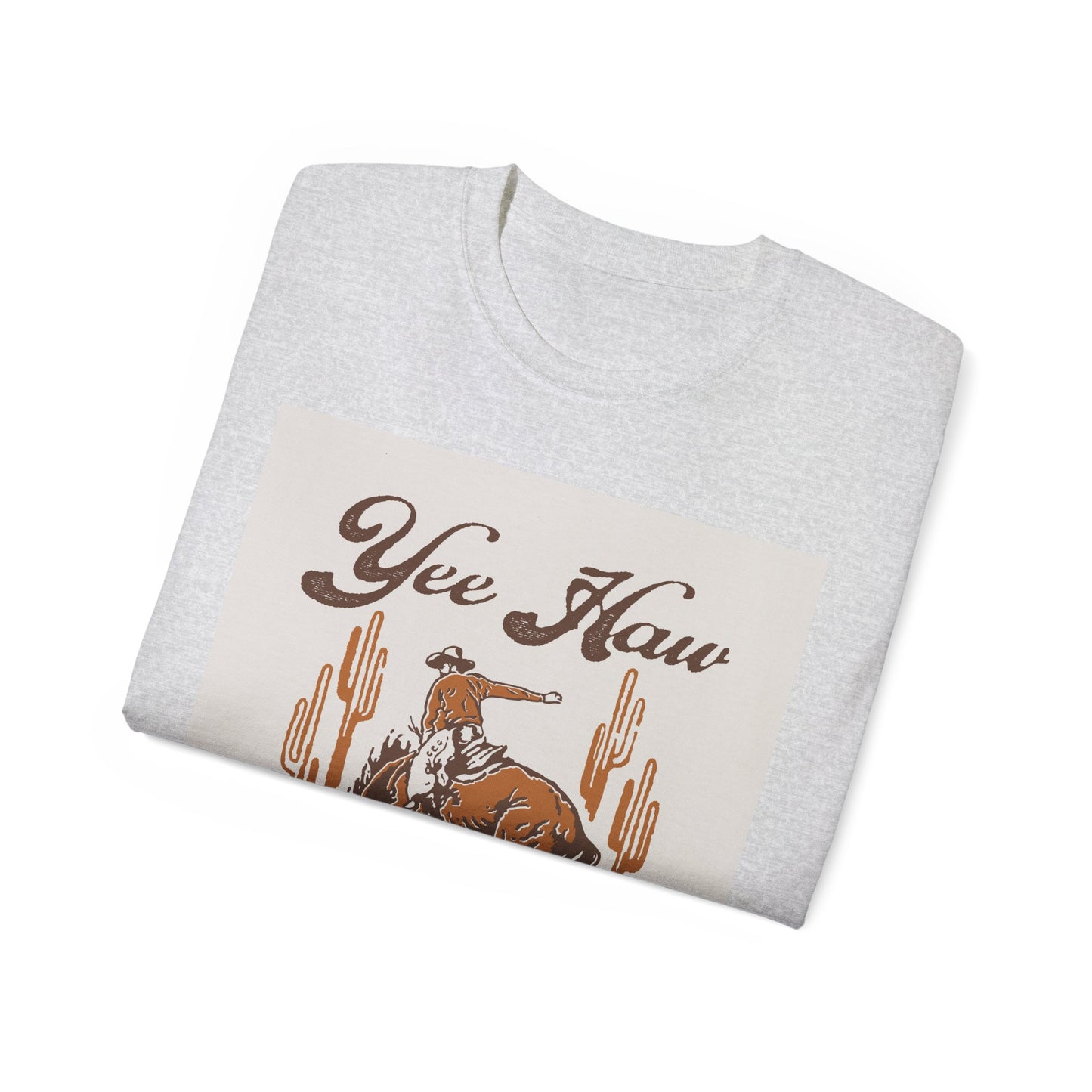 Unisex Ultra Cotton Tee - Wild West Cowboy - Yee Haw