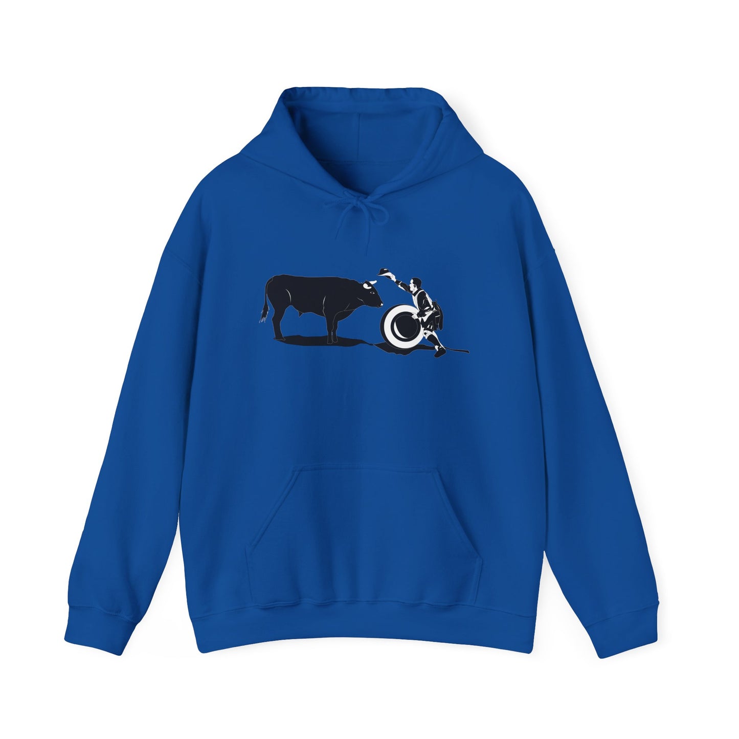 Unisex Hoodie - Clown and Bull - BW