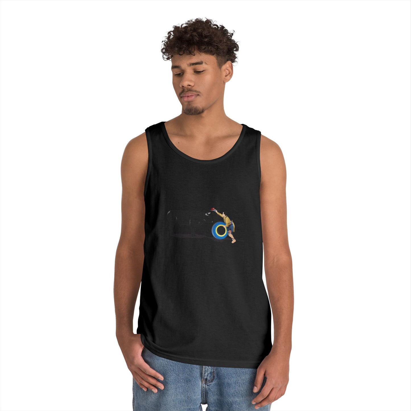 Unisex Heavy Cotton Tank Top - Clown and Bull