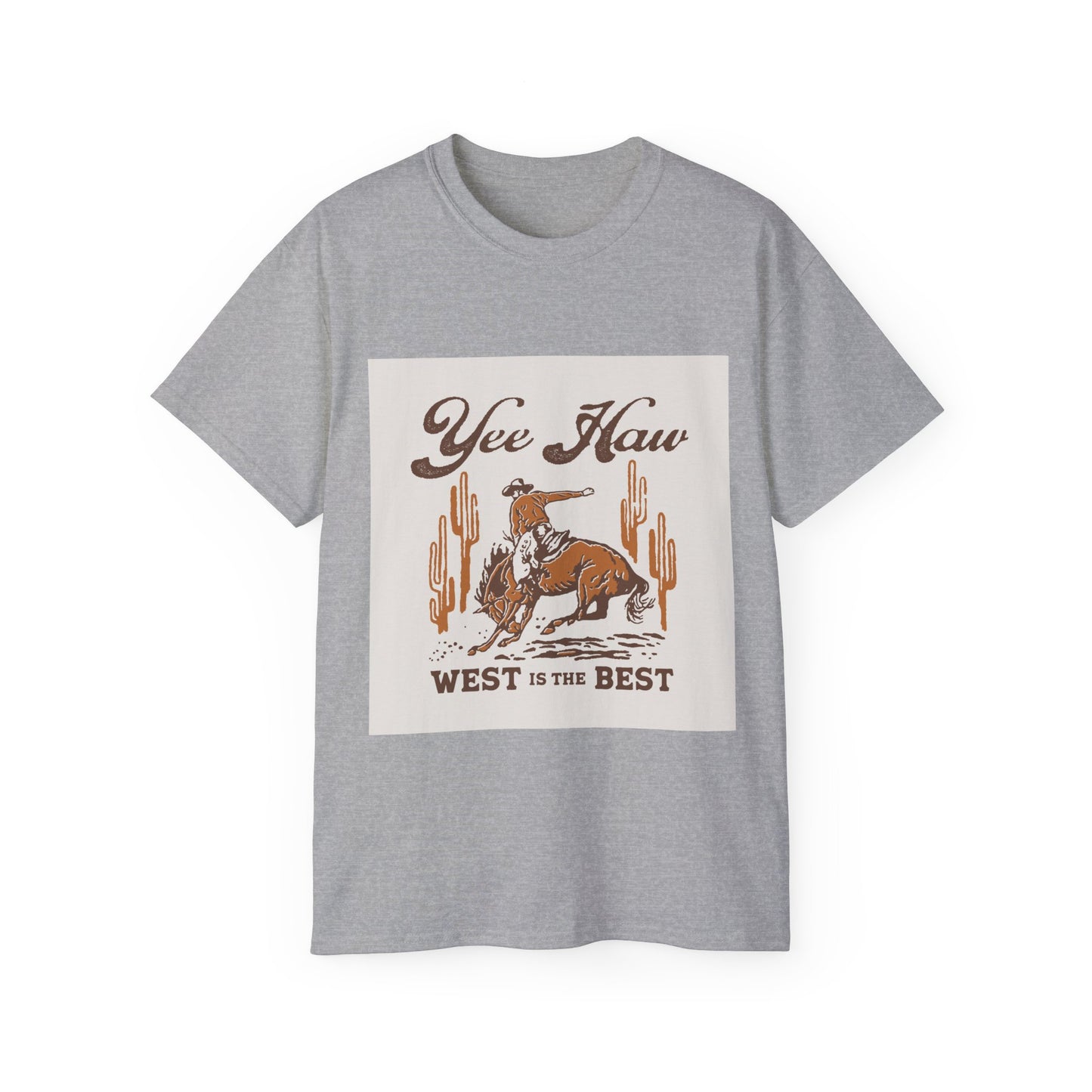 Unisex Ultra Cotton Tee - Wild West Cowboy - Yee Haw
