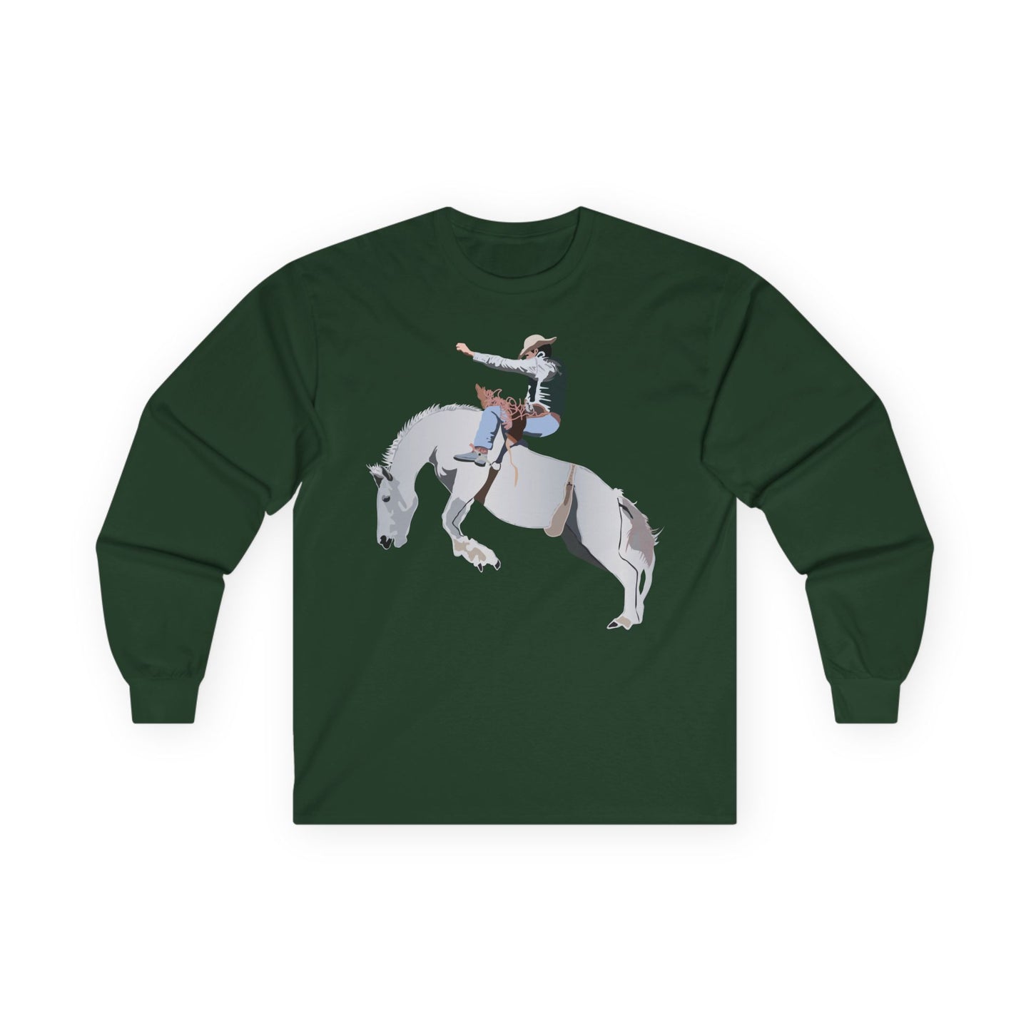 Unisex Ultra Cotton Long Sleeve Tee - Augusta - Rodeo