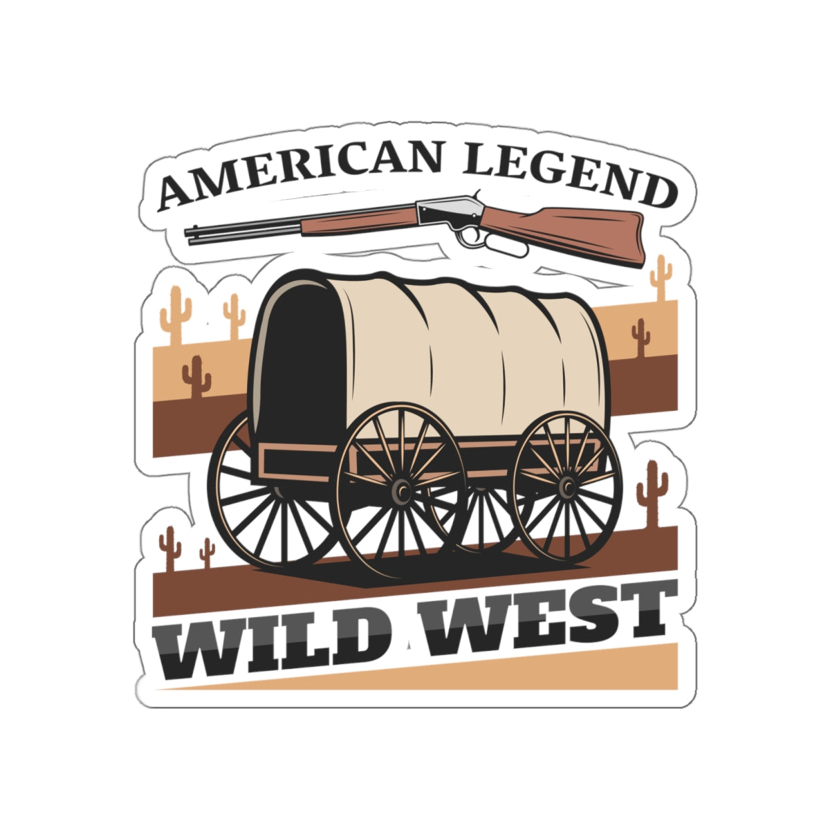 Die-cut stickers - American Legend - Wild West