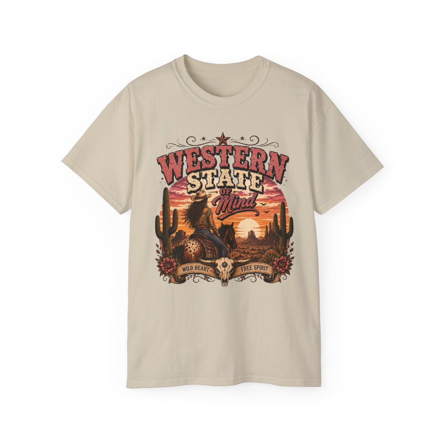 T-Shirt - Western spirit at sunset